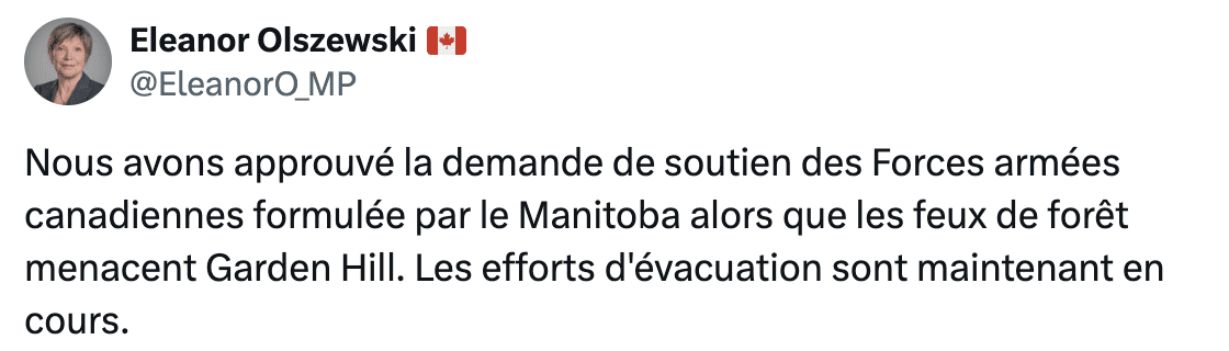 La ministre dit suivre de près la situation. 