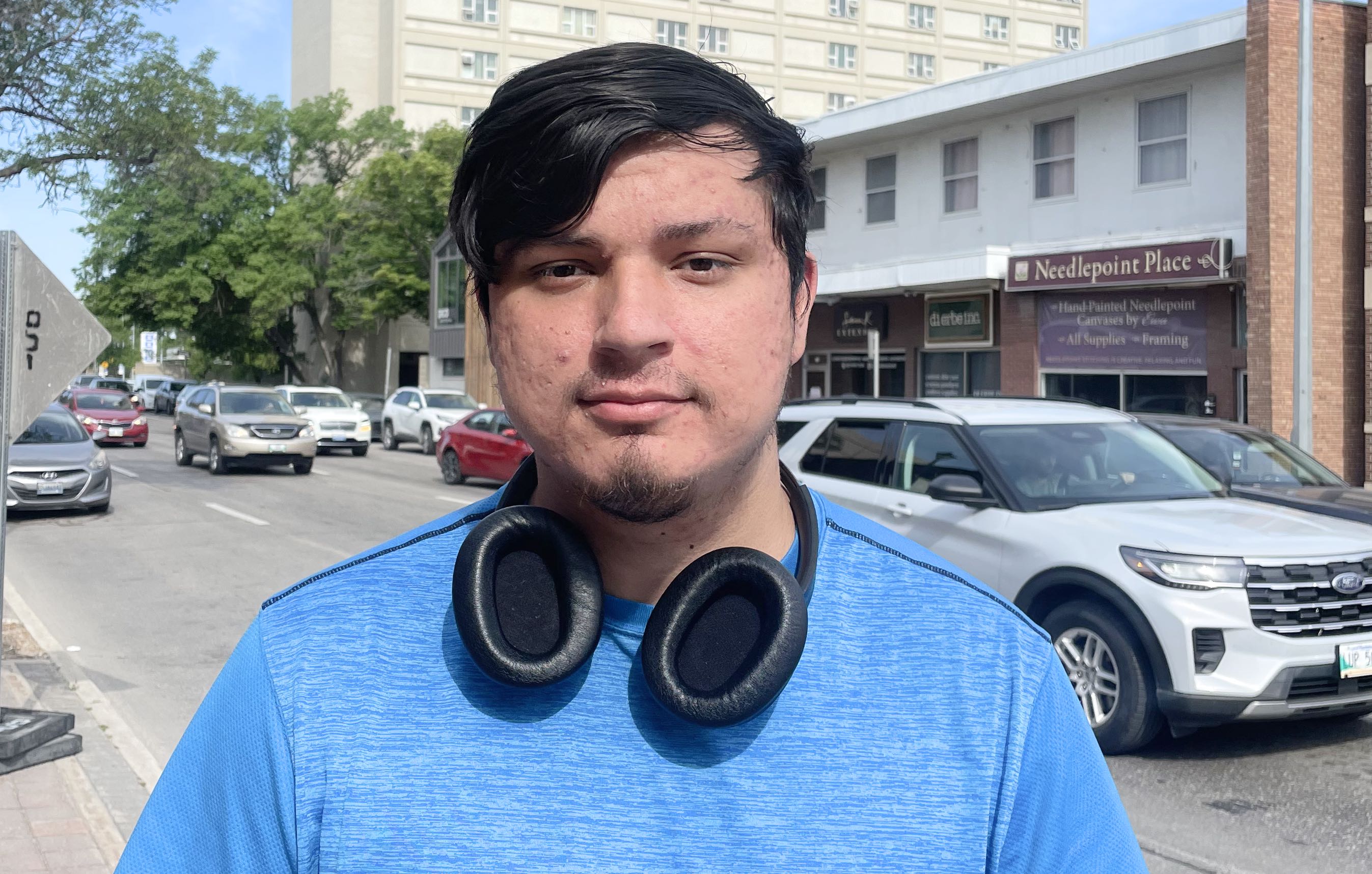 Anthony Cove, utilisateur du système de transport en commun. 