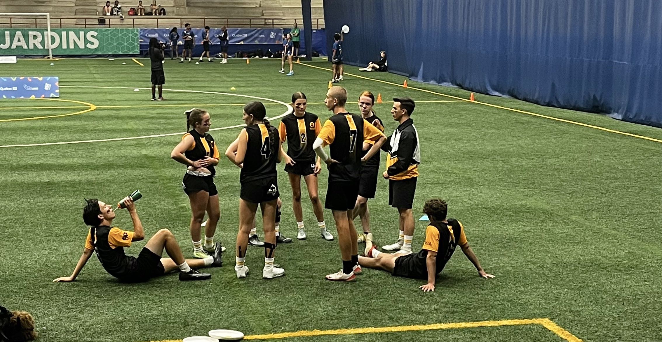 L’équipe d’Ultimate de la délégation manitobaine.