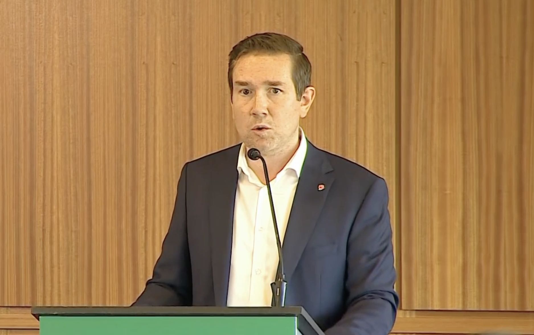 Corey Hogan, député fédéral de Calgary Confederation et secrétaire parlementaire du ministre de l’Énergie.