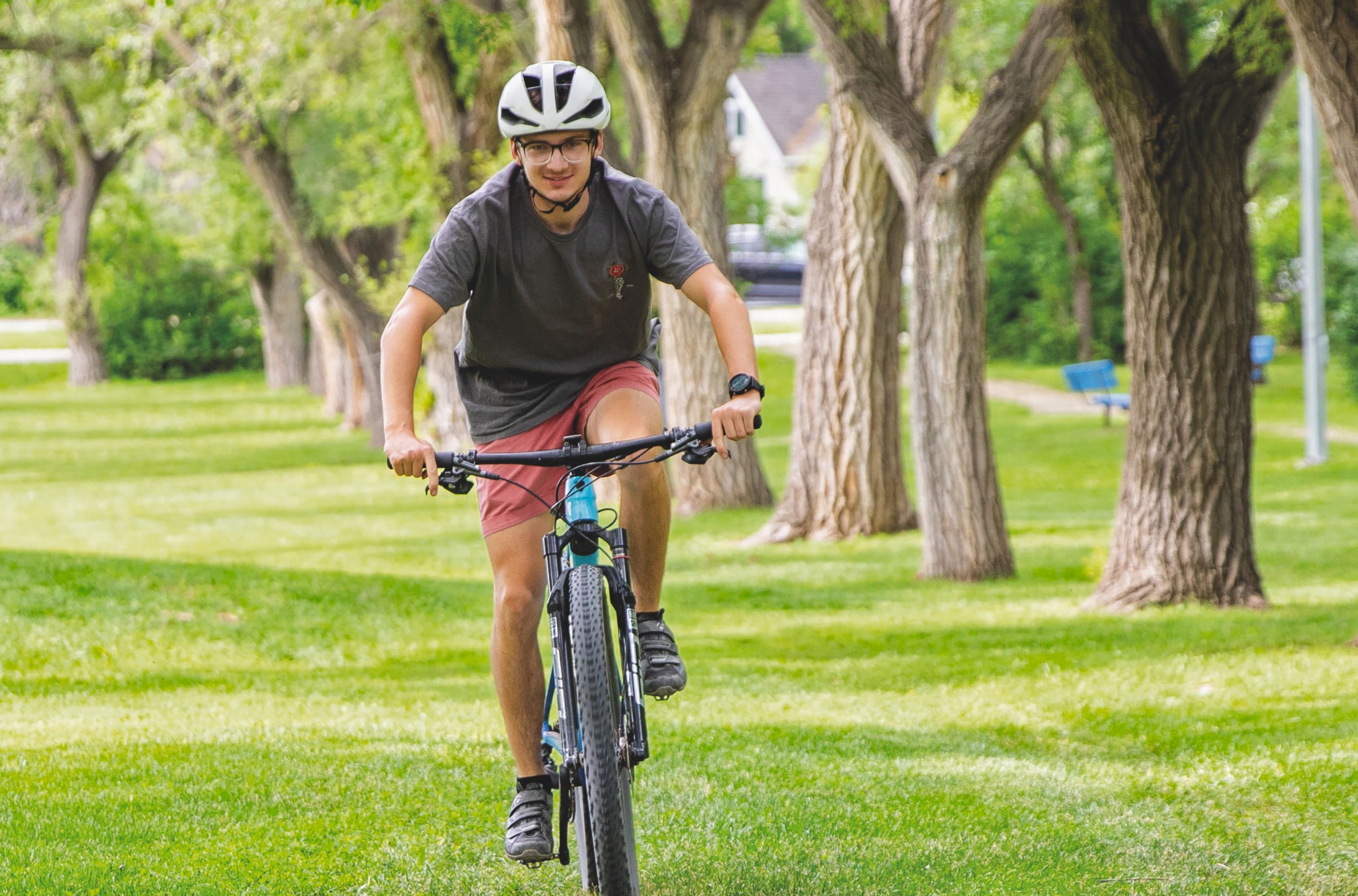 Loïc Savard, l'un des cyclistes de l'équipe Manitoba.