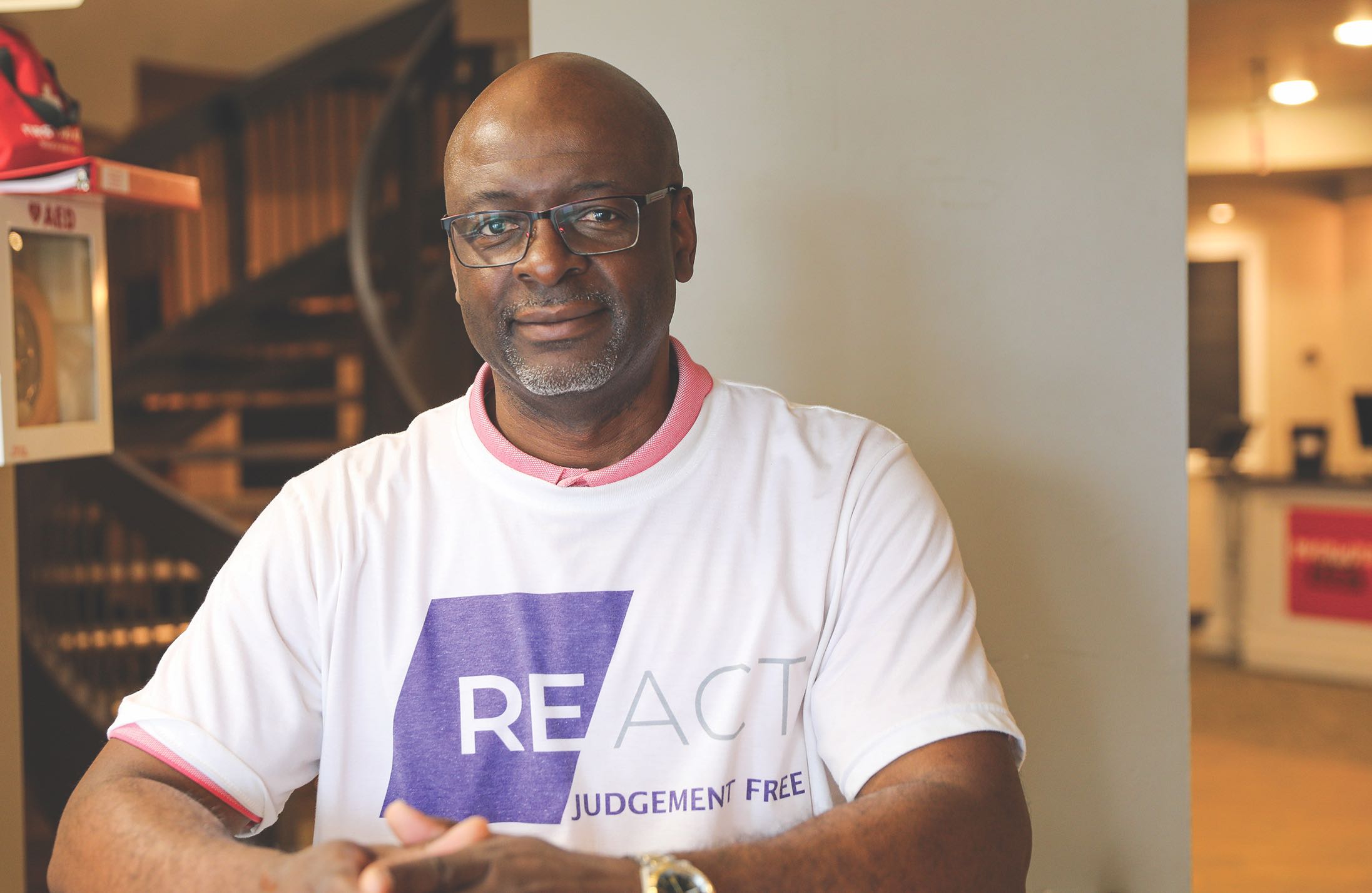 Patrick Tshiovo, directeur exécutif de React Center à Winnipeg.