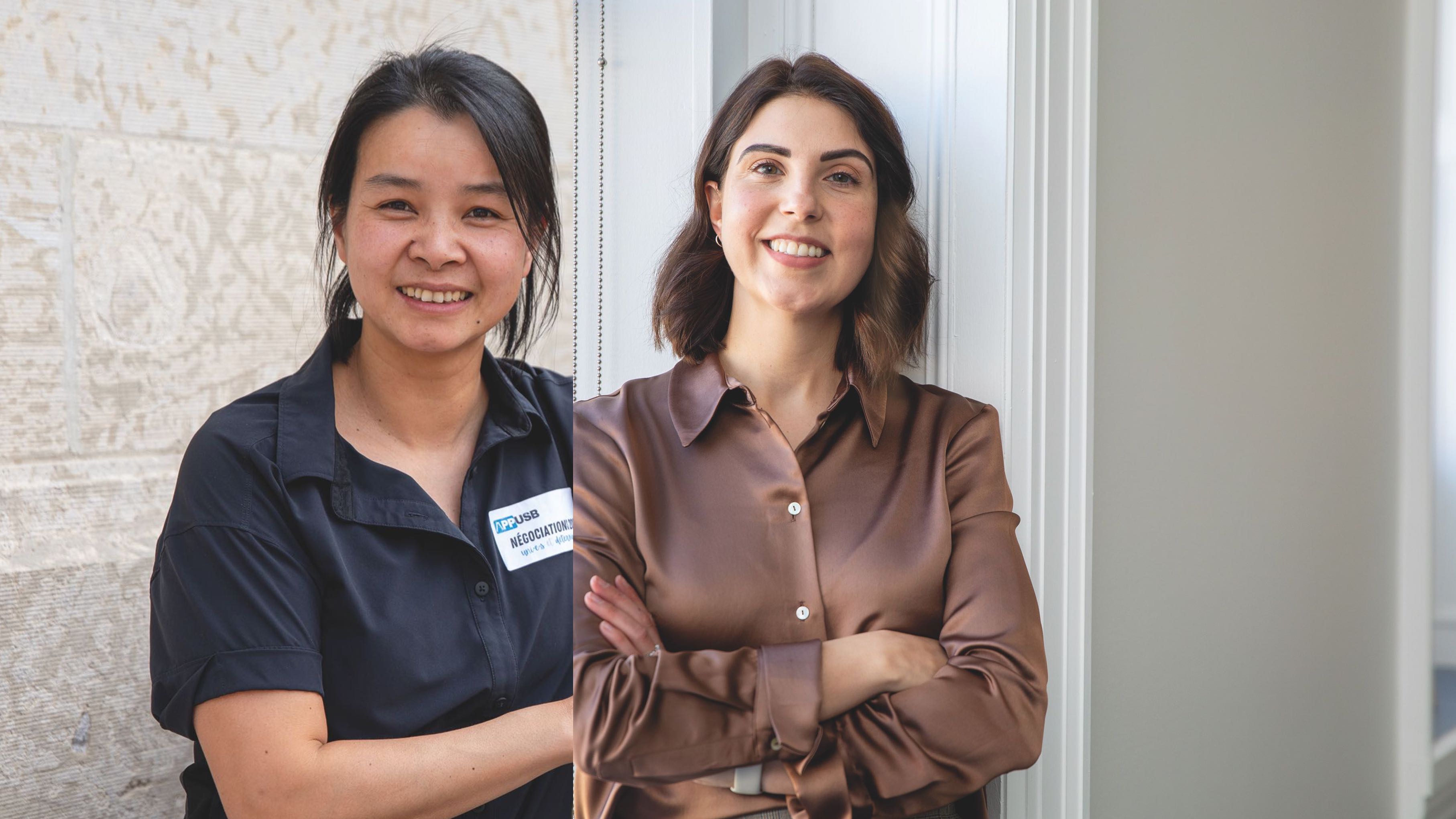 Phi-Vân Nguyen, professeure agrégée d'histoire. Geneviève Roy-Wsiaki, professeure agrégée de psychologie. Toutes les deux travaillent à l'USB.