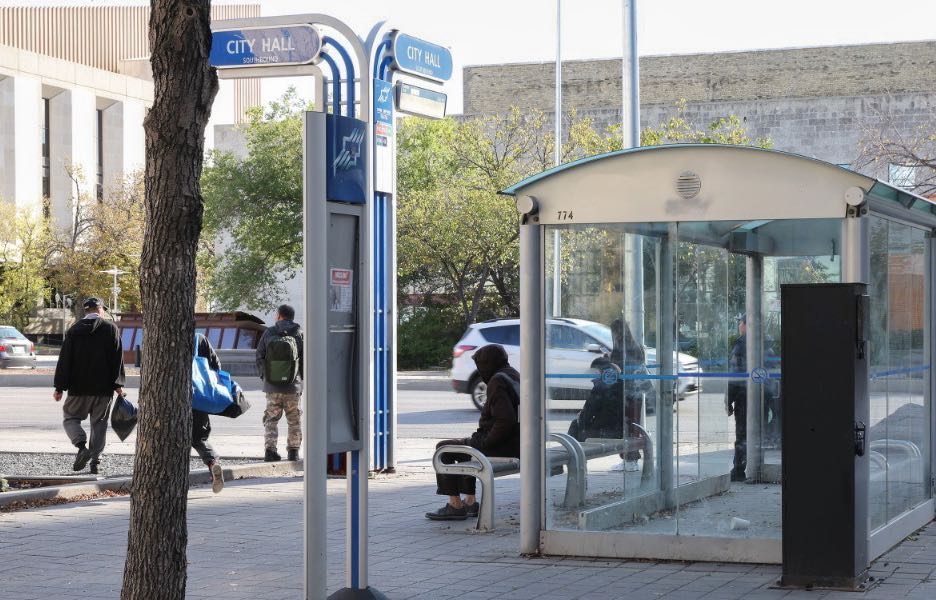 Des travaux sont à prévoir dans des abribus de Winnipeg. (photo : Marta Guerrero)