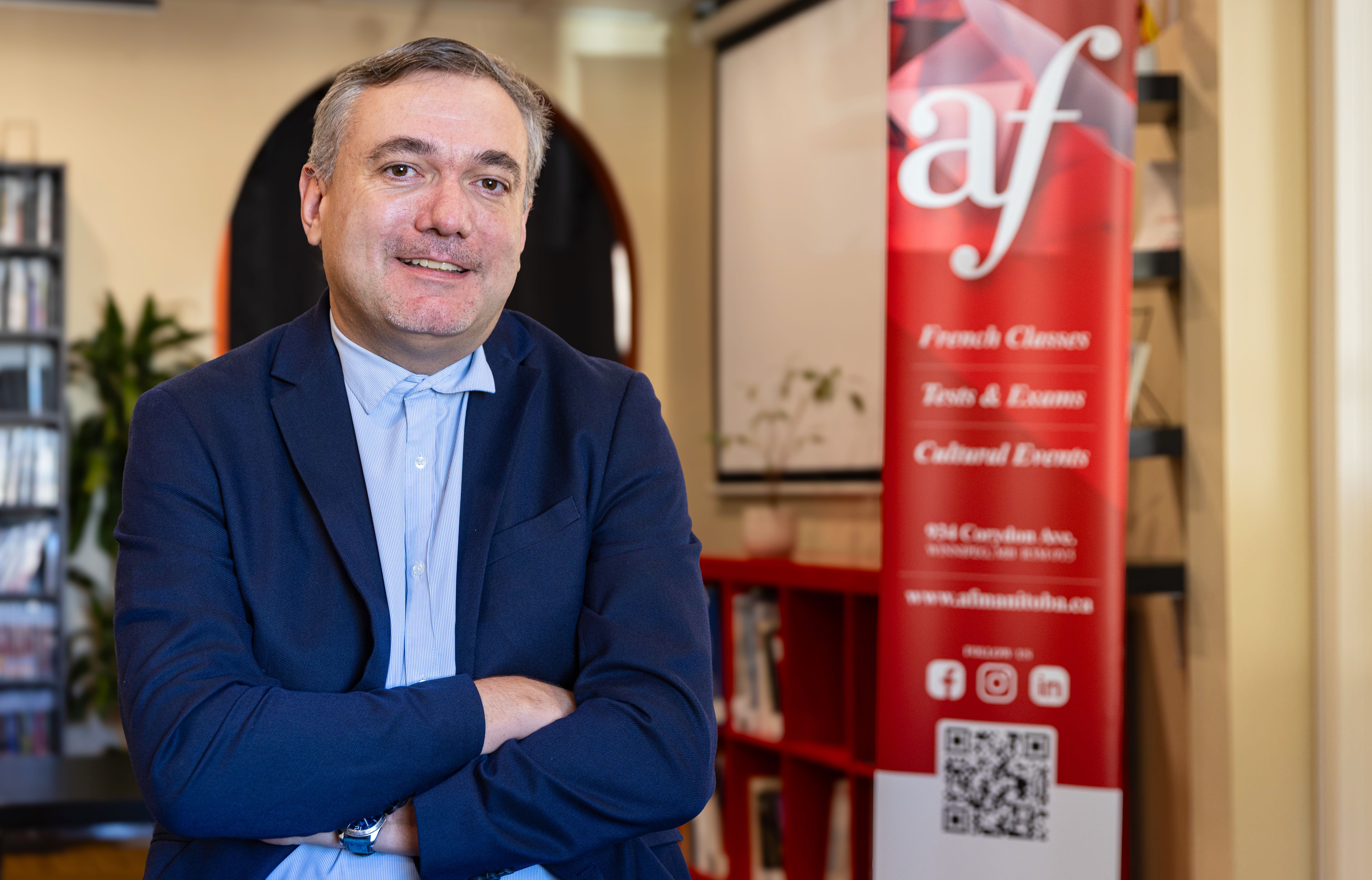 Nicolas Michelland, directeur général de l'Alliance française du Manitoba.