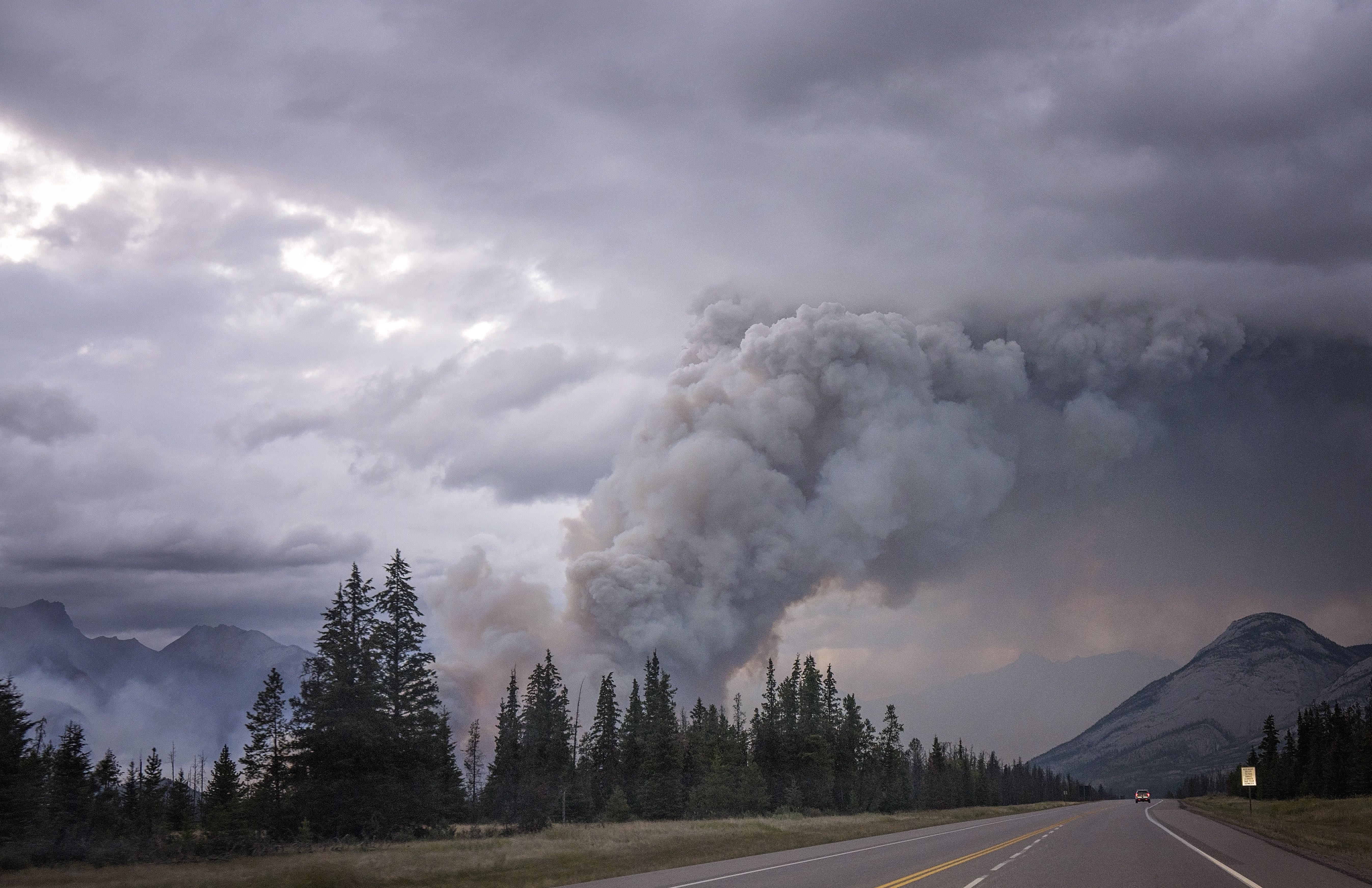 Tout comme le Manitoba cet été, Jasper, en Alberta, avait connu un été 2024 marqué par un important feu de forêt qui était d'une superficie de plus de 30 000 hectares.