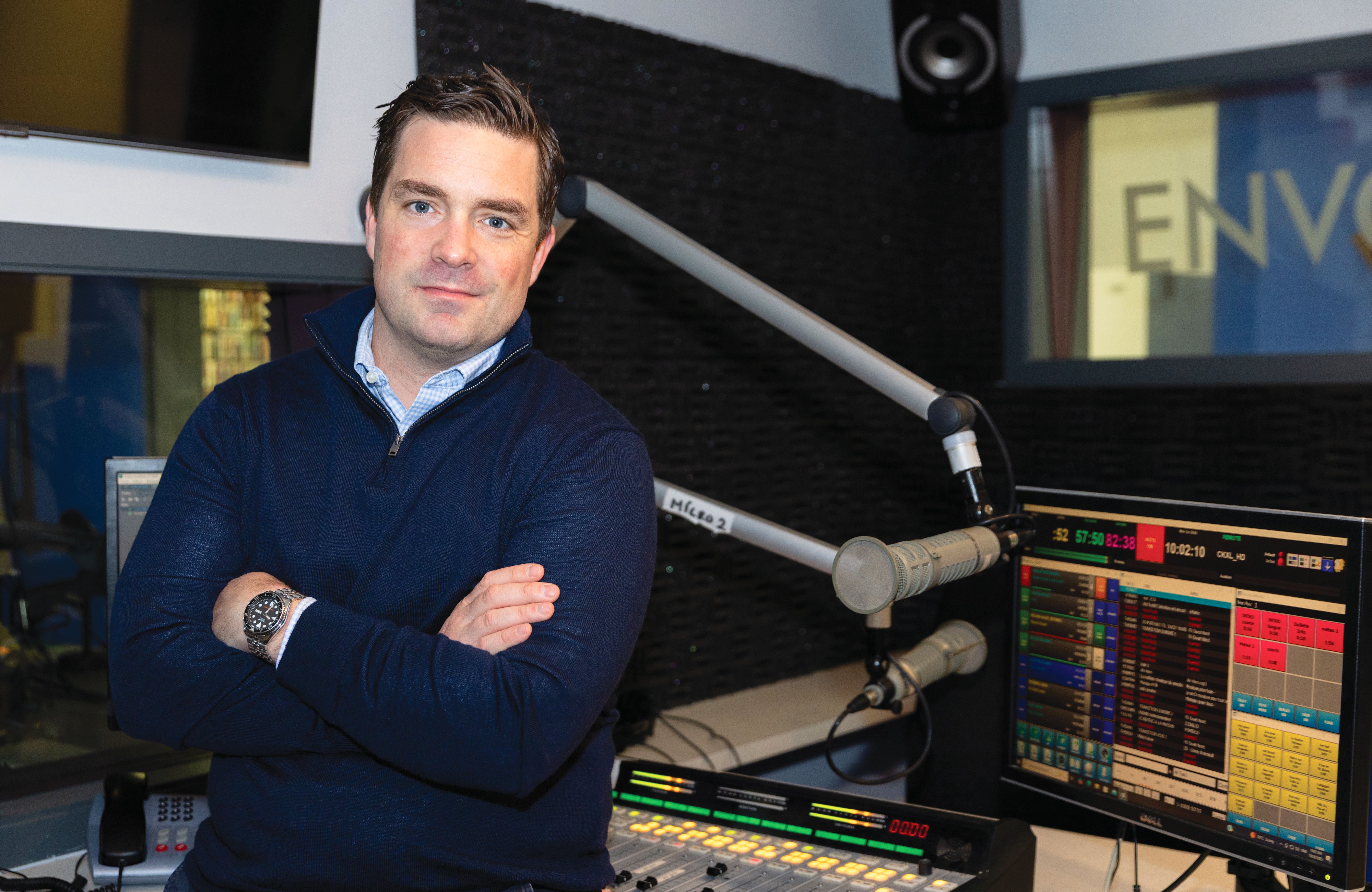 Denis-Michel Thibeault, directeur général d’Envol 91 FM.
