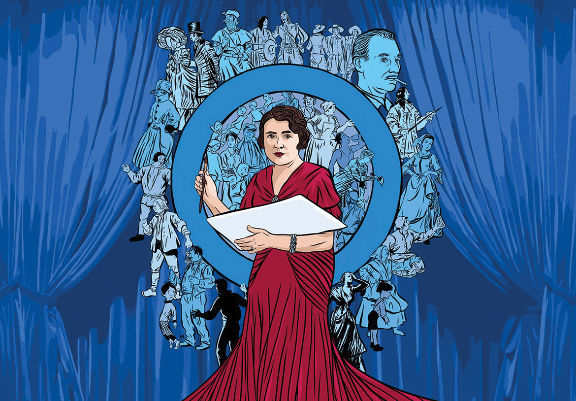 L’affiche de la pièce Pauline Boutal, entre les toiles et les planches.