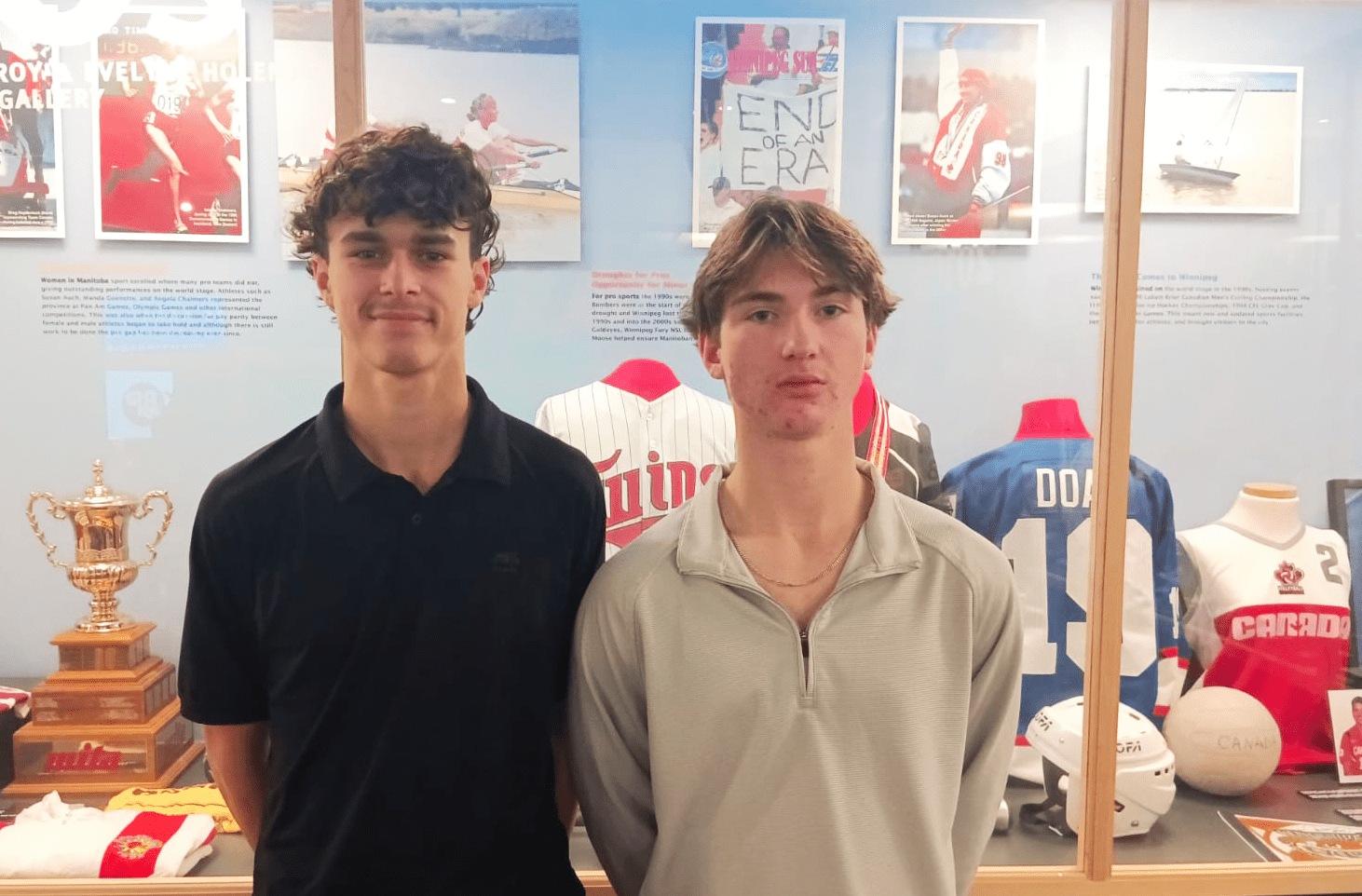 Colin Vermette et Logan Barnabé.