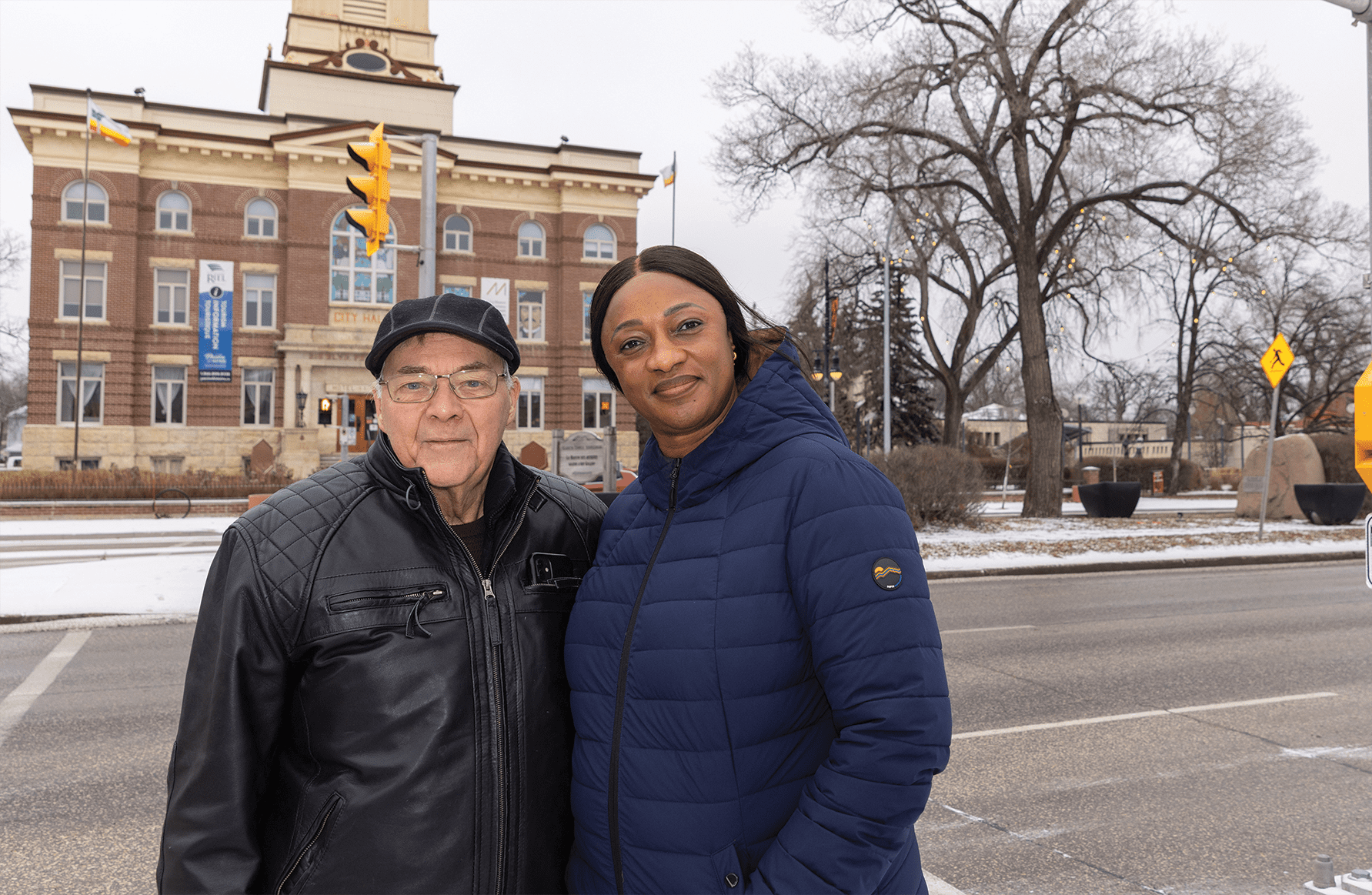 David Dandeneau et Bintou Sacko.