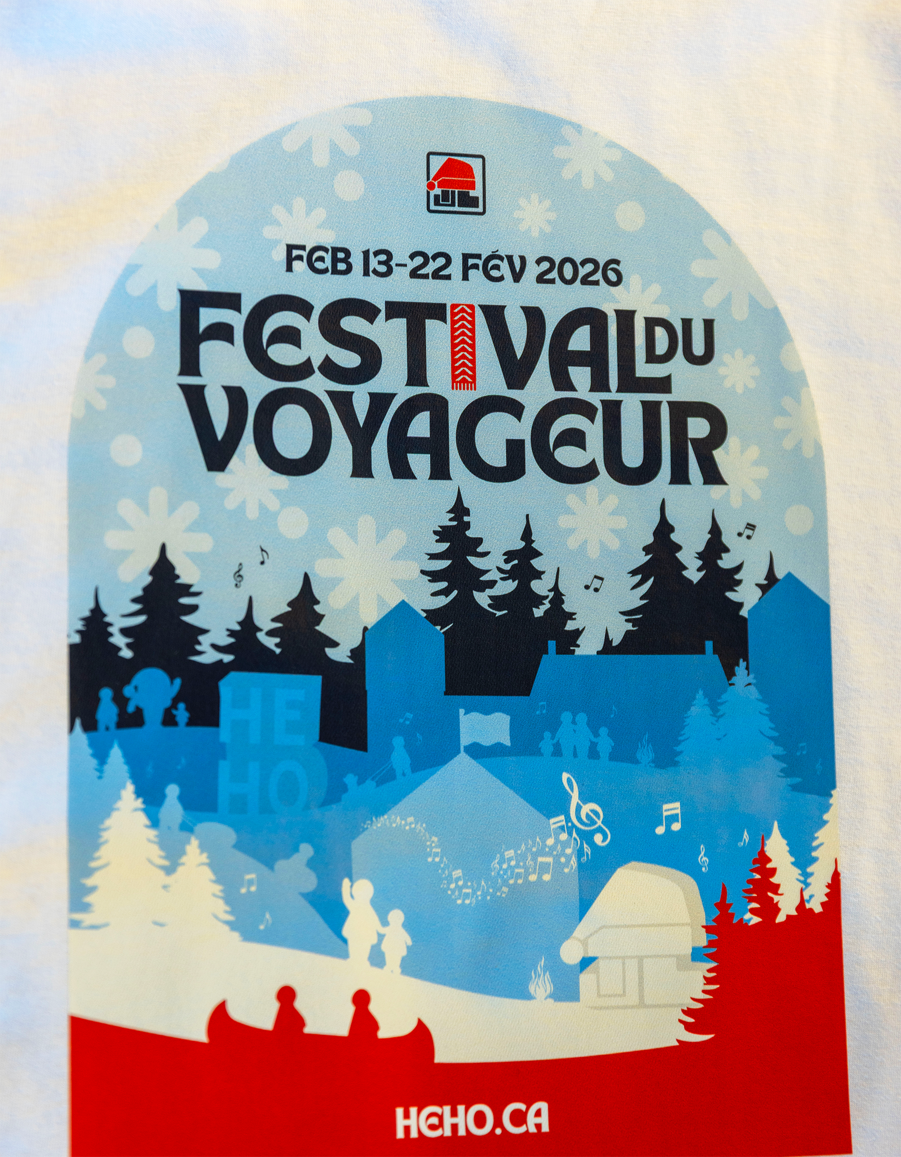 Le logo 2026 du Festival du Voyageur. 