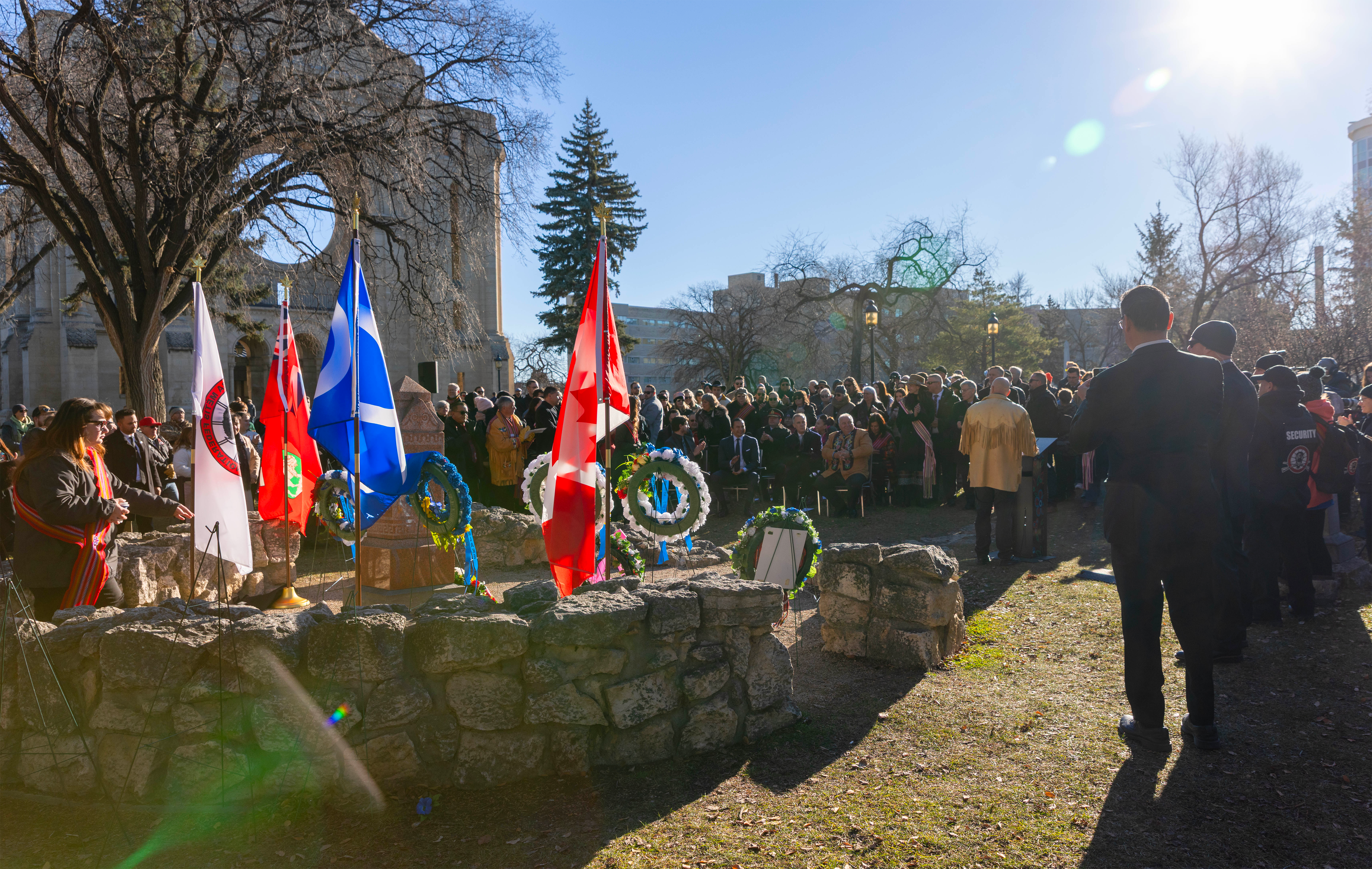 Le monde était présente ce 16 novembre 2025 pour rendre hommage à Louis Riel.