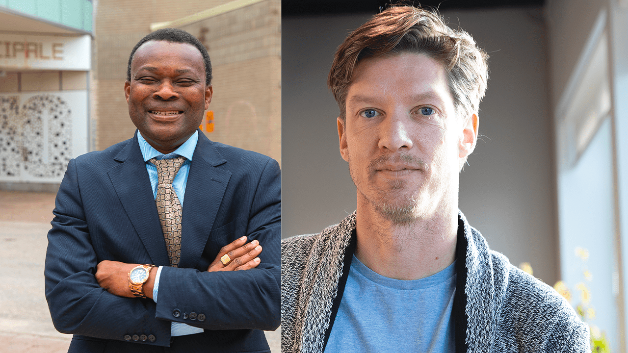 Les deux candidats en lice pour la vice présidence de la SFM, Alphonse Lawson-Héllu et Stéphane Allard.