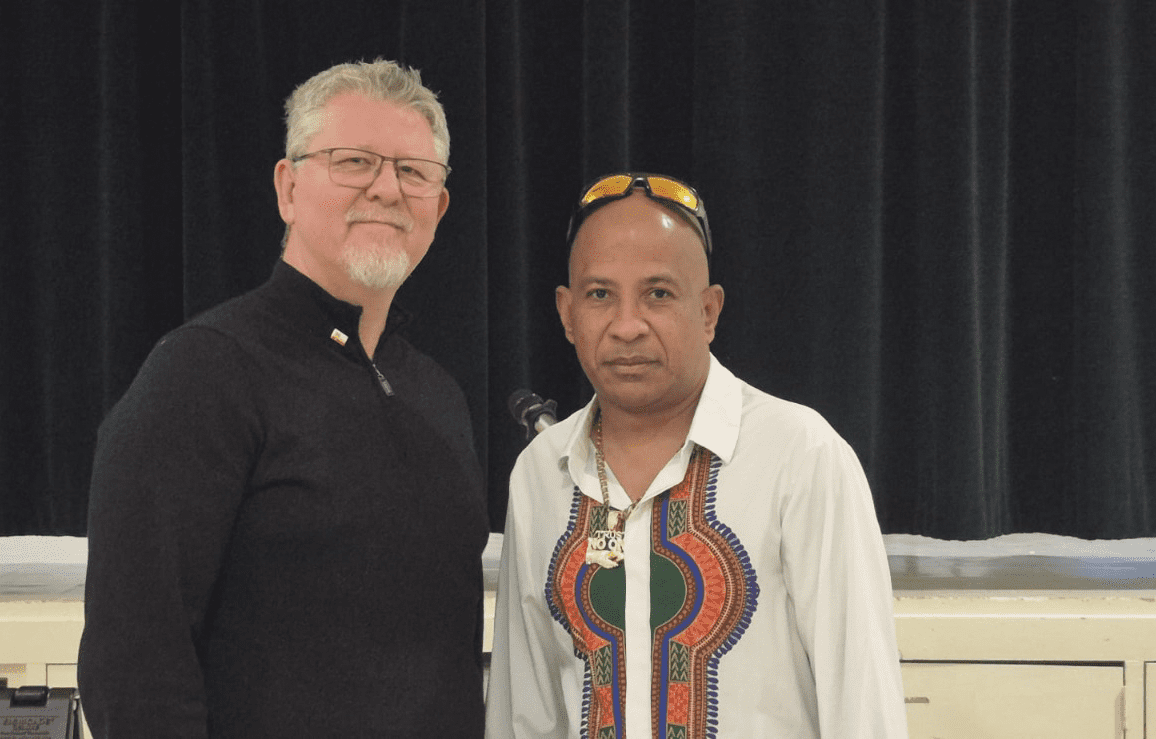 Daniel St-Vincent, gestionnaire de la stratégie de développement rural à la SFM et Kerselin Fumier, président de l’Association des ressortissants de l’Île Maurice de Brandon, ont organisé l’évènement.