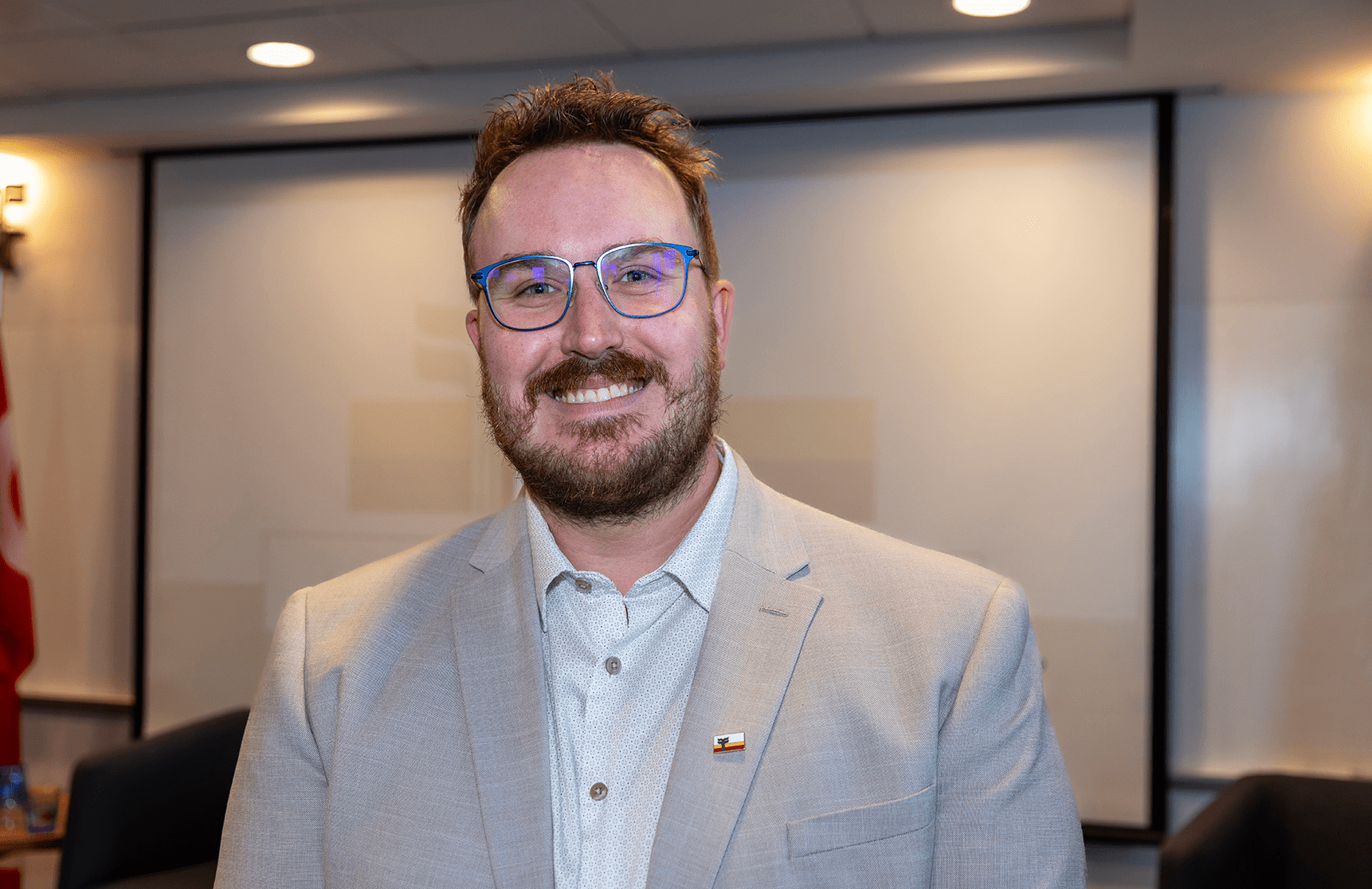 Derrek Bentley, président de la Société de la francophonie manitobaine (SFM).