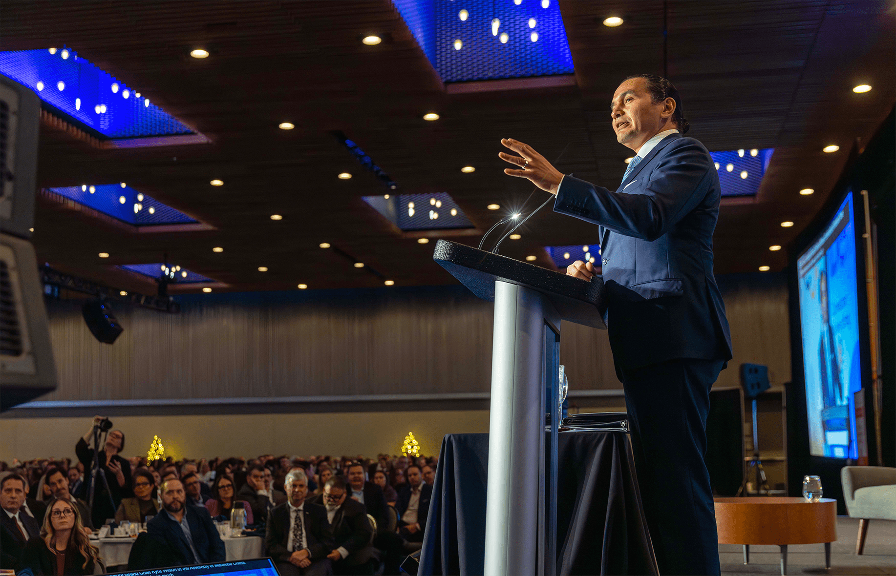 Wab Kinew, premier ministre du Manitoba, donnait son troisième discours sur l'état de la province depuis le début de son mandat.