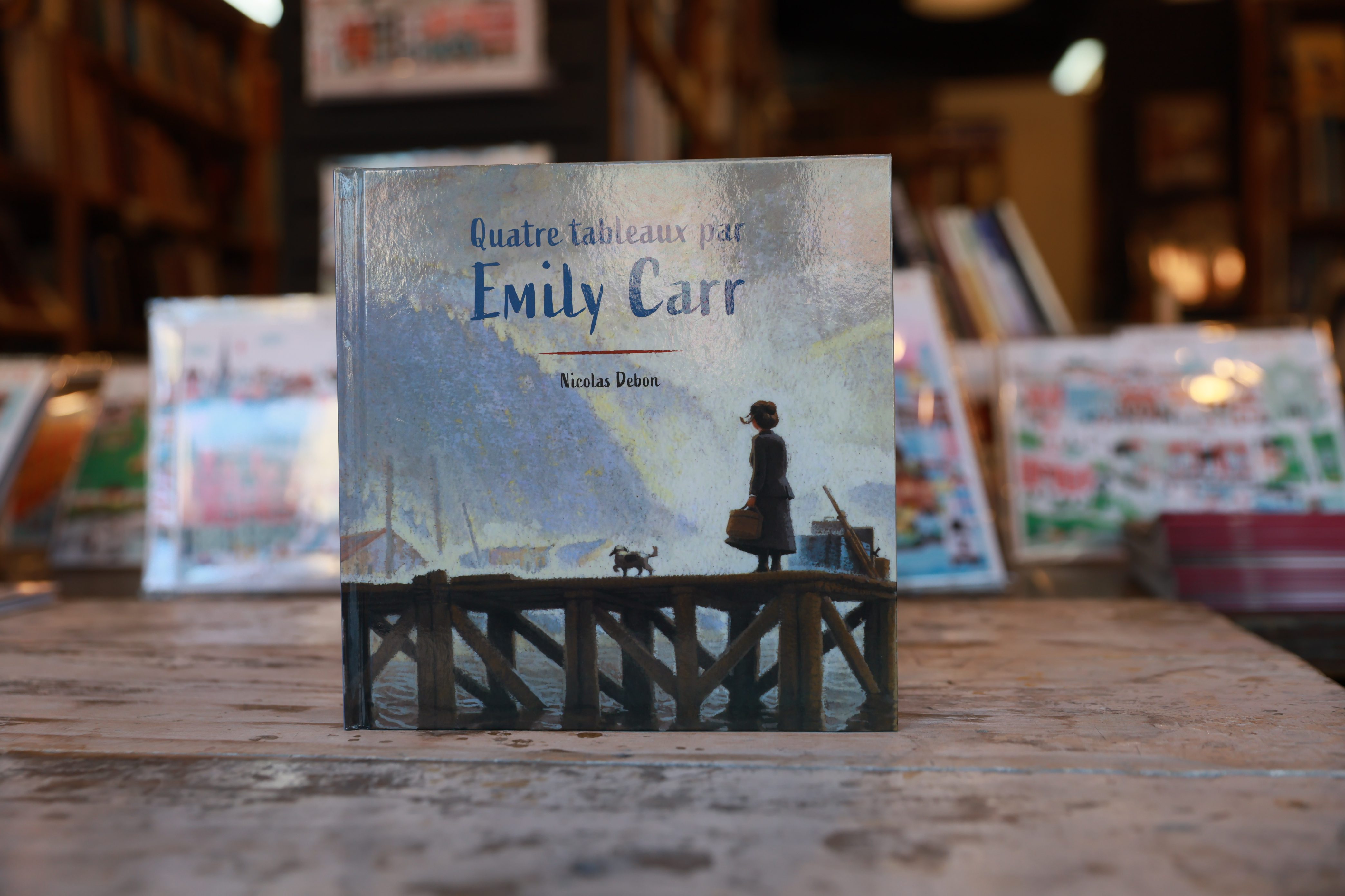 Quatre tableaux par Emily Carr, de Nicolas Debon. (Photo : Marta Guerrero)