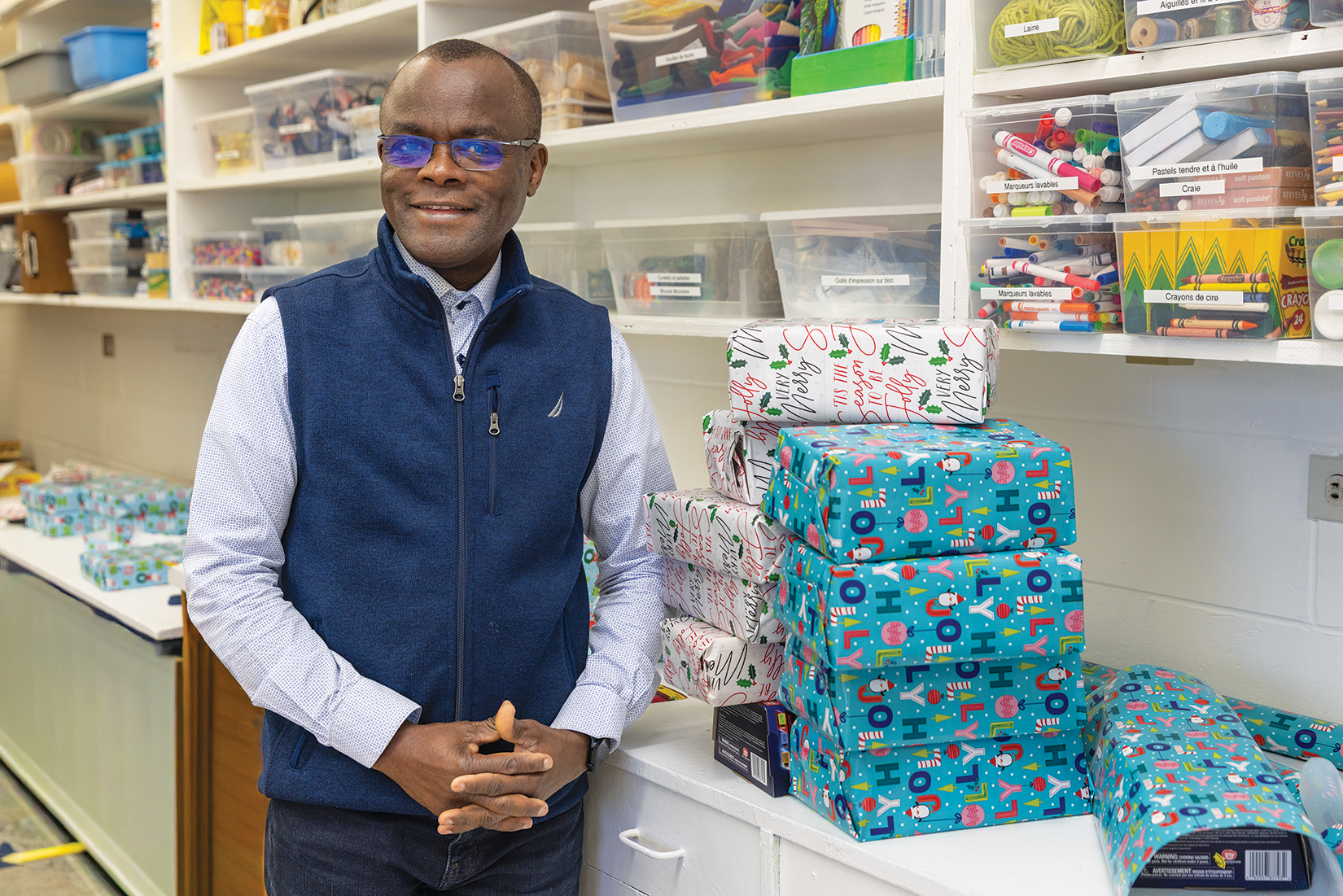 Gilbert Weeh, gestionnaire du programme de connexion communautaire à l’Accueil francophone.