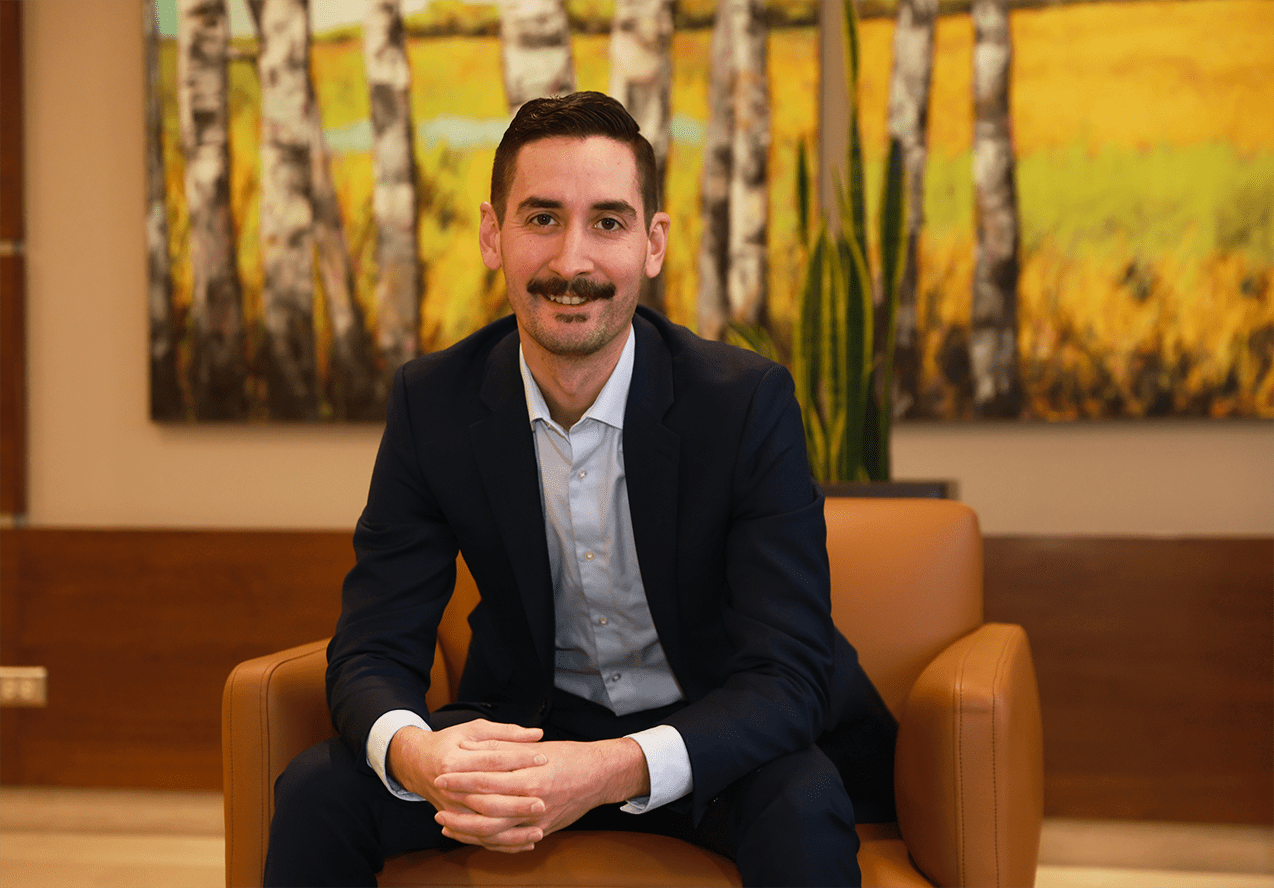 Justin Johnson, chef de la direction de l’Association des municipalités bilingues du Manitoba.