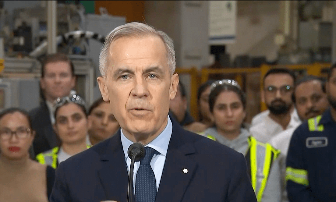 Le premier ministre Mark Carney était à Vaughan, en Ontario, pour une annonce concernant l’avenir de l'industrie automobile canadienne.