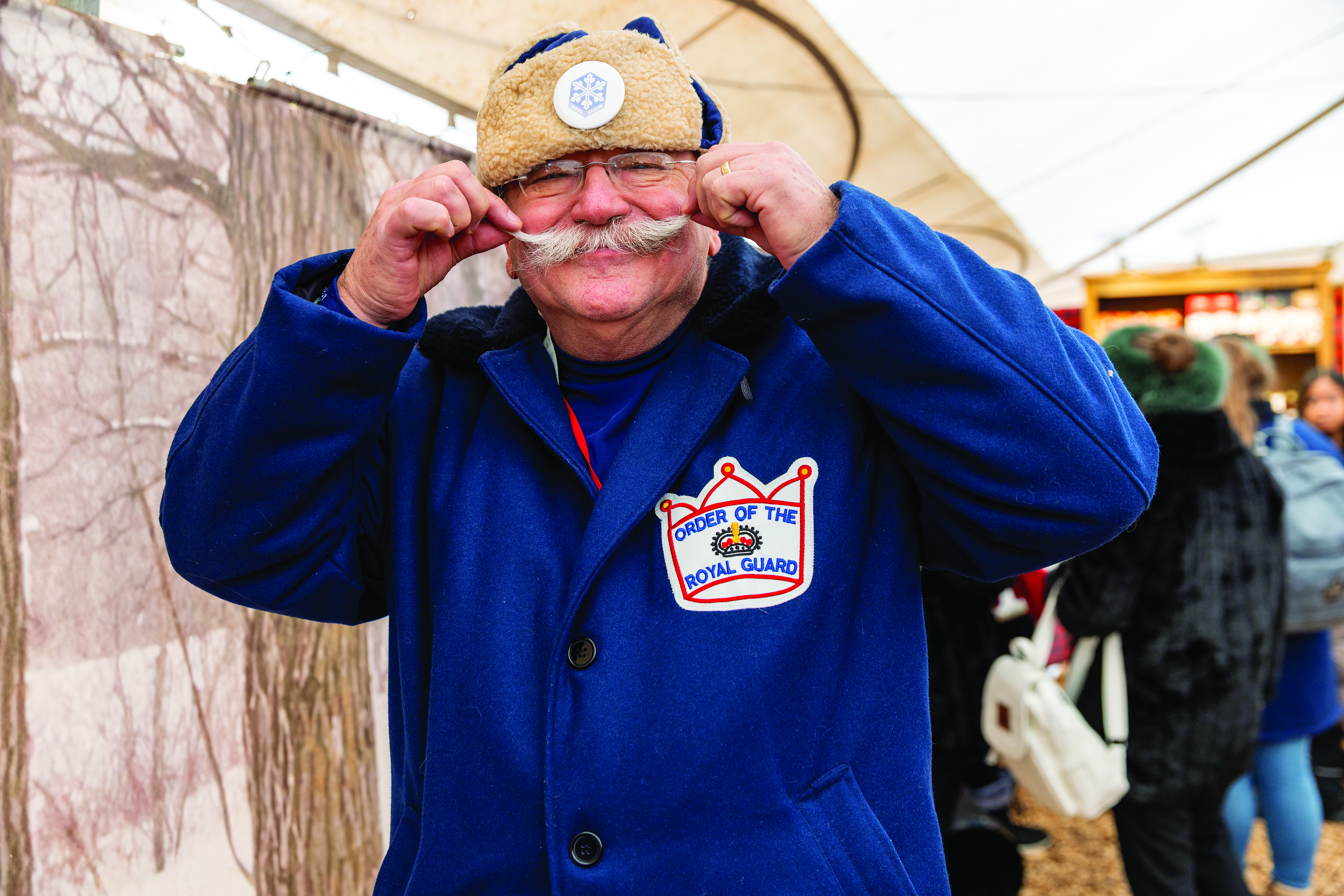 Veid Muznieks a fait le voyage depuis Minneapolis, aux États-Unis, pour représenter le St. Paul Winter Carnival. 