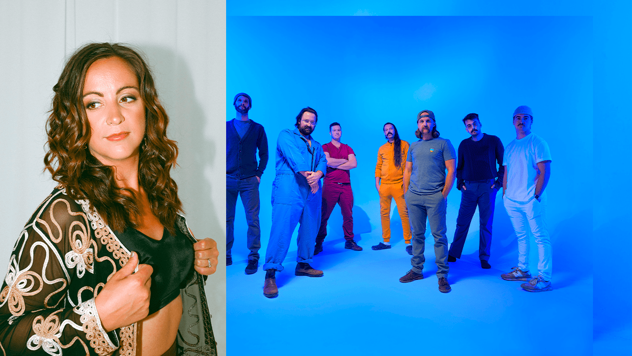 L'artiste franco-manitobaine Flora Luna et le groupe manitobain ukrainien Zrada.