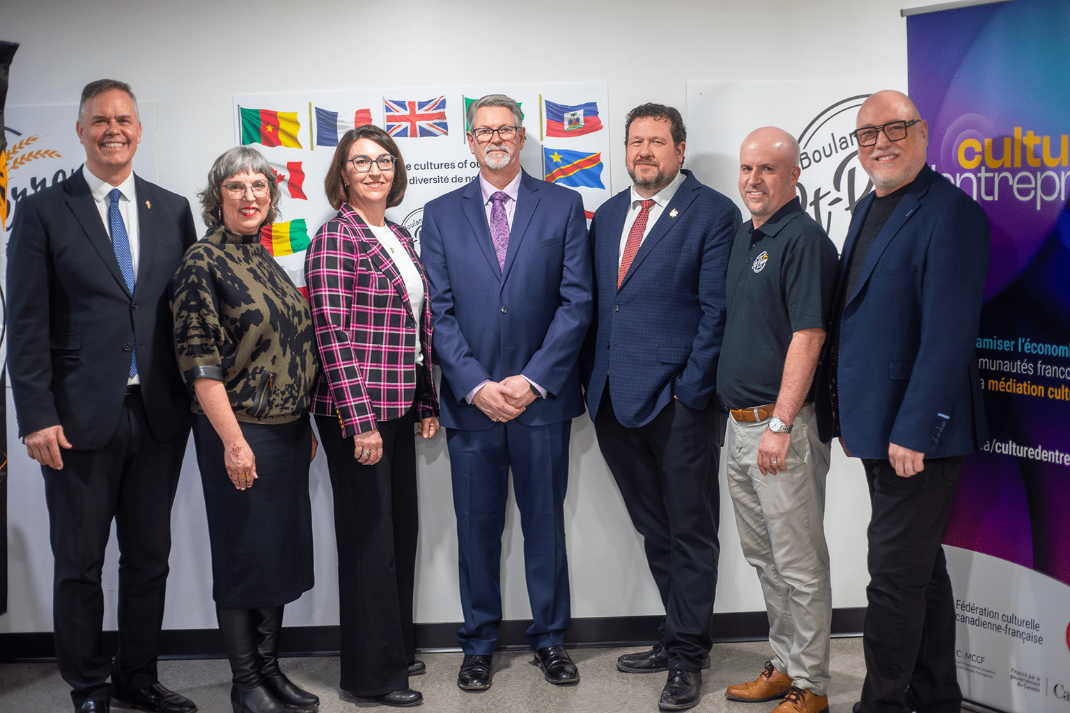 Plusieurs responsables politiques et d'organismes étaient présentes pour cette annonce.