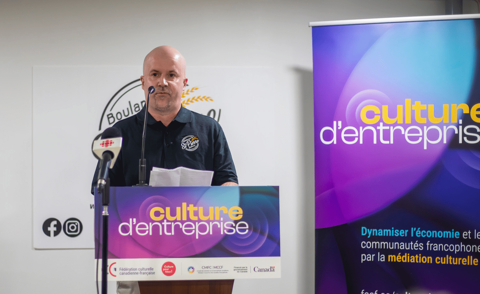 Jocelyn Gagné, propriétaire de la Boulangerie St-Pierre. L'initiative de Culture d’entreprise servira à son organisation.