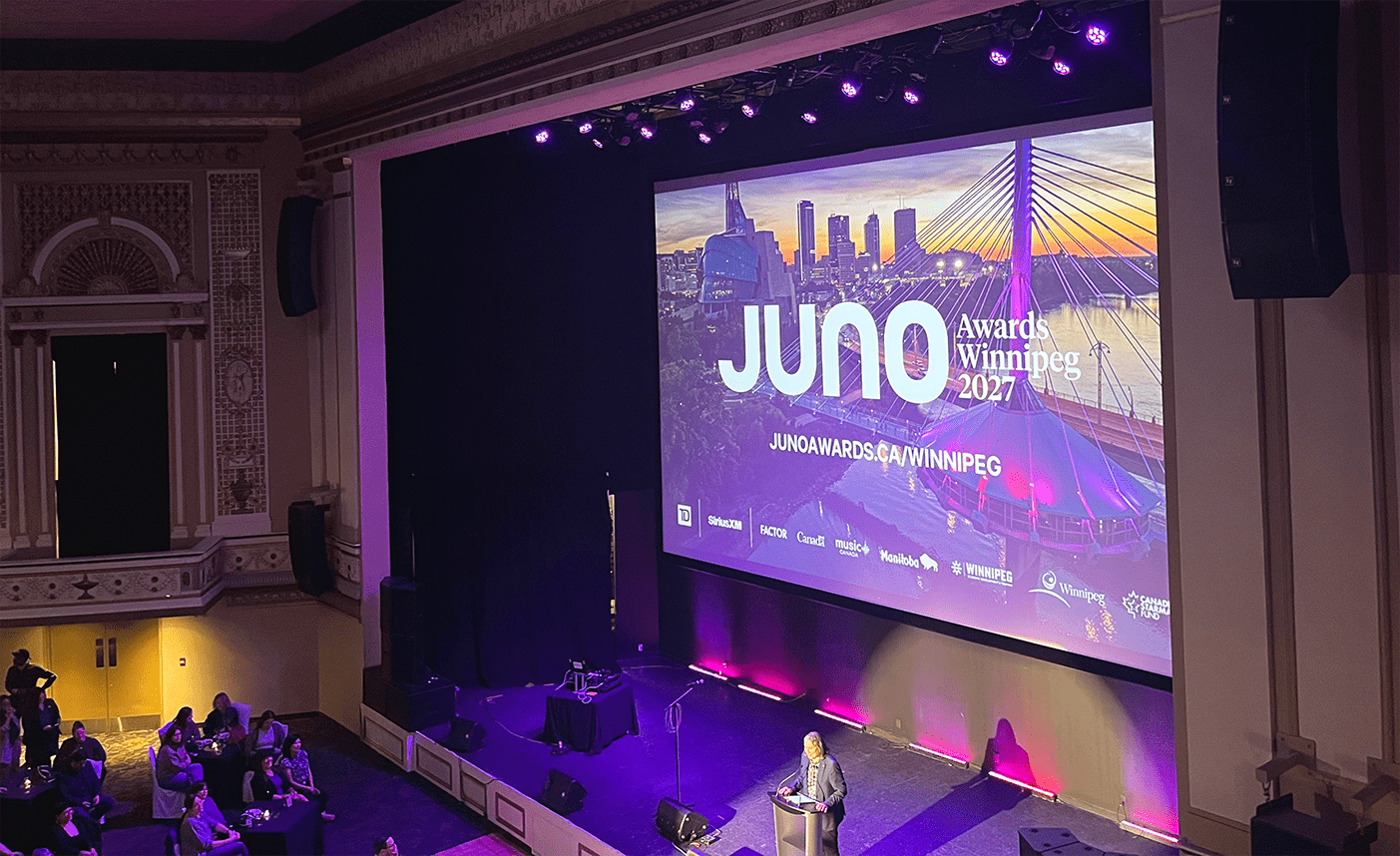 Cette annonce a été faite au Metropolitan Entertainment Centre de Winnipeg