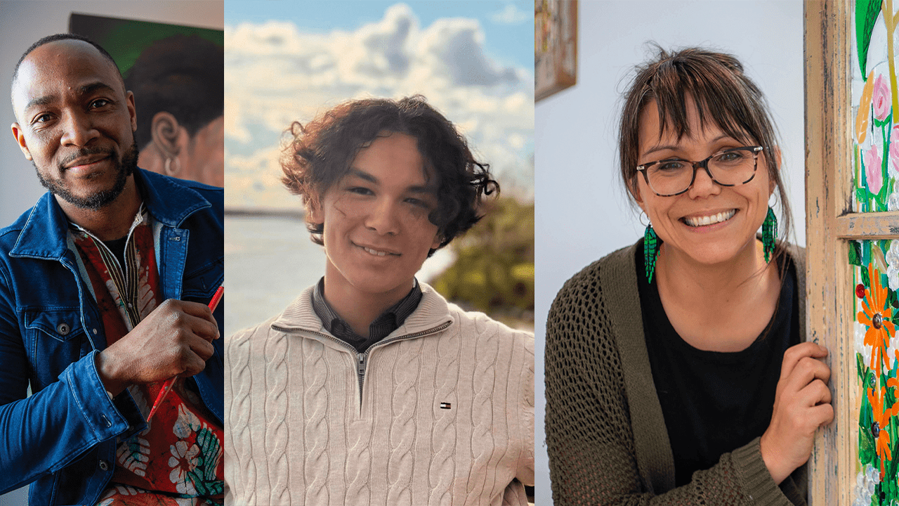 Xavier Mutshipayi, Raphaël Raharijaona et Alison Palmer.