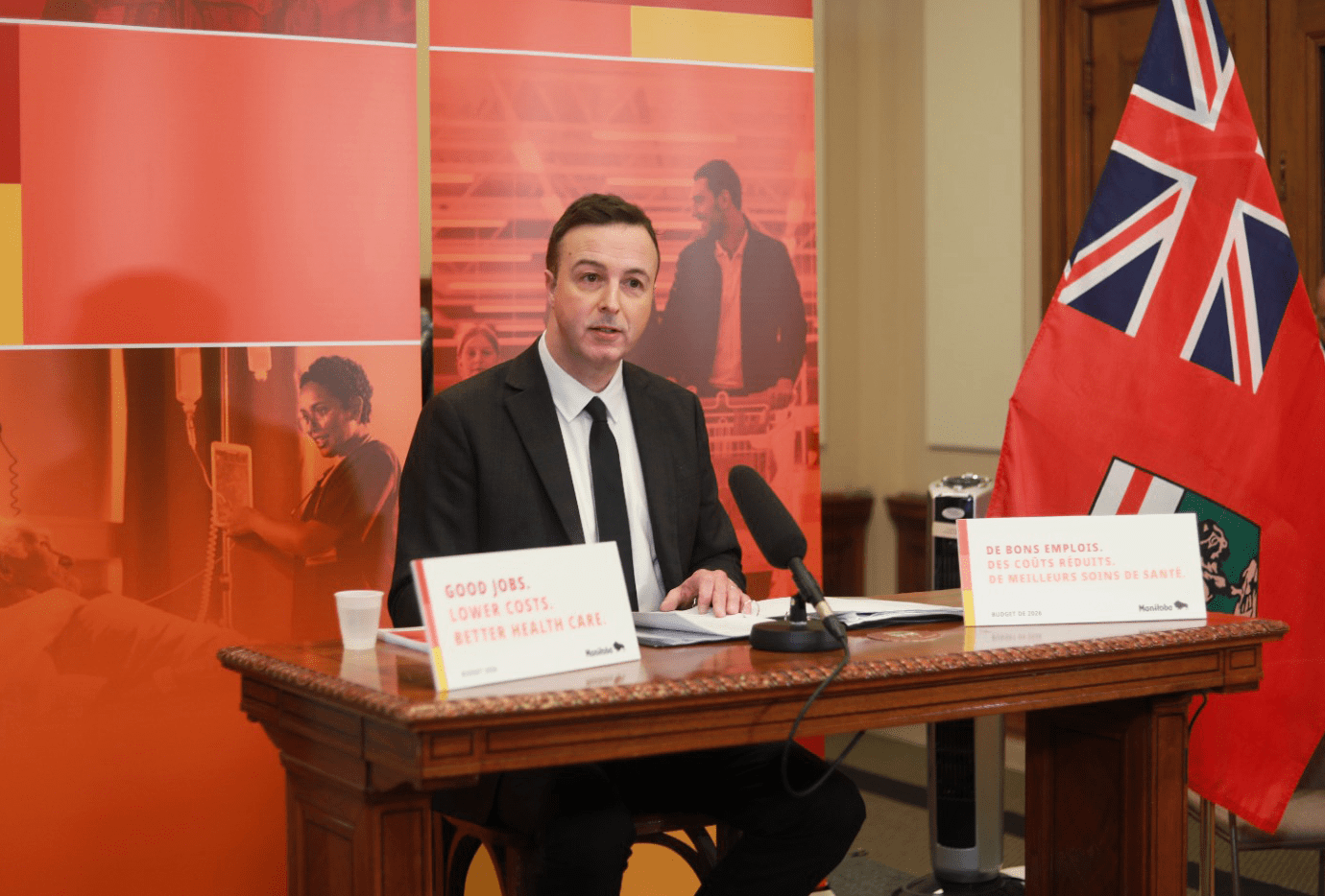 Adrien Sala, ministre des Finances du Manitoba. 