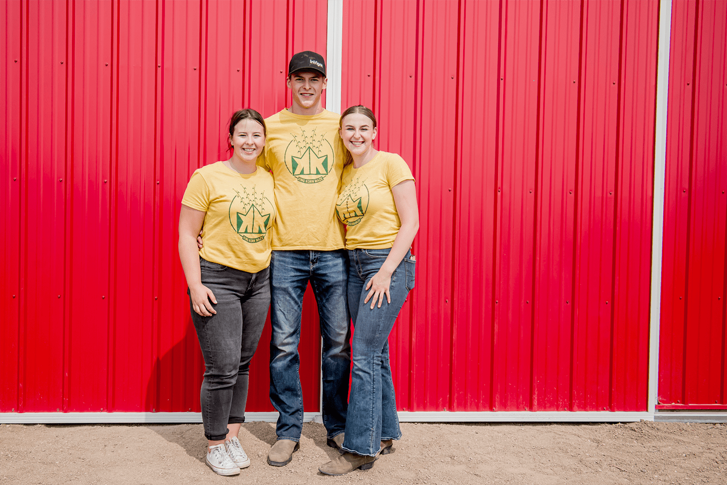 Janik Grenier et ses frères et sœurs Justin et Taya.
