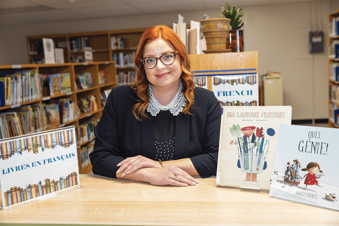 Stéphanie Garand, directrice de service de l’immersion française et Français de la Division Scolaire de Winnipeg. Photo by Marta Guerrero.
