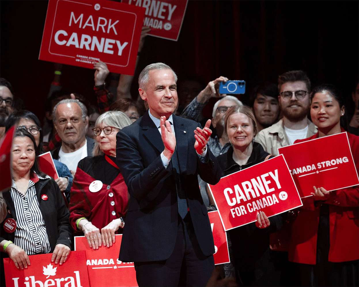 Mark Carney, premier ministre du Canada et chef du Parti libéral.