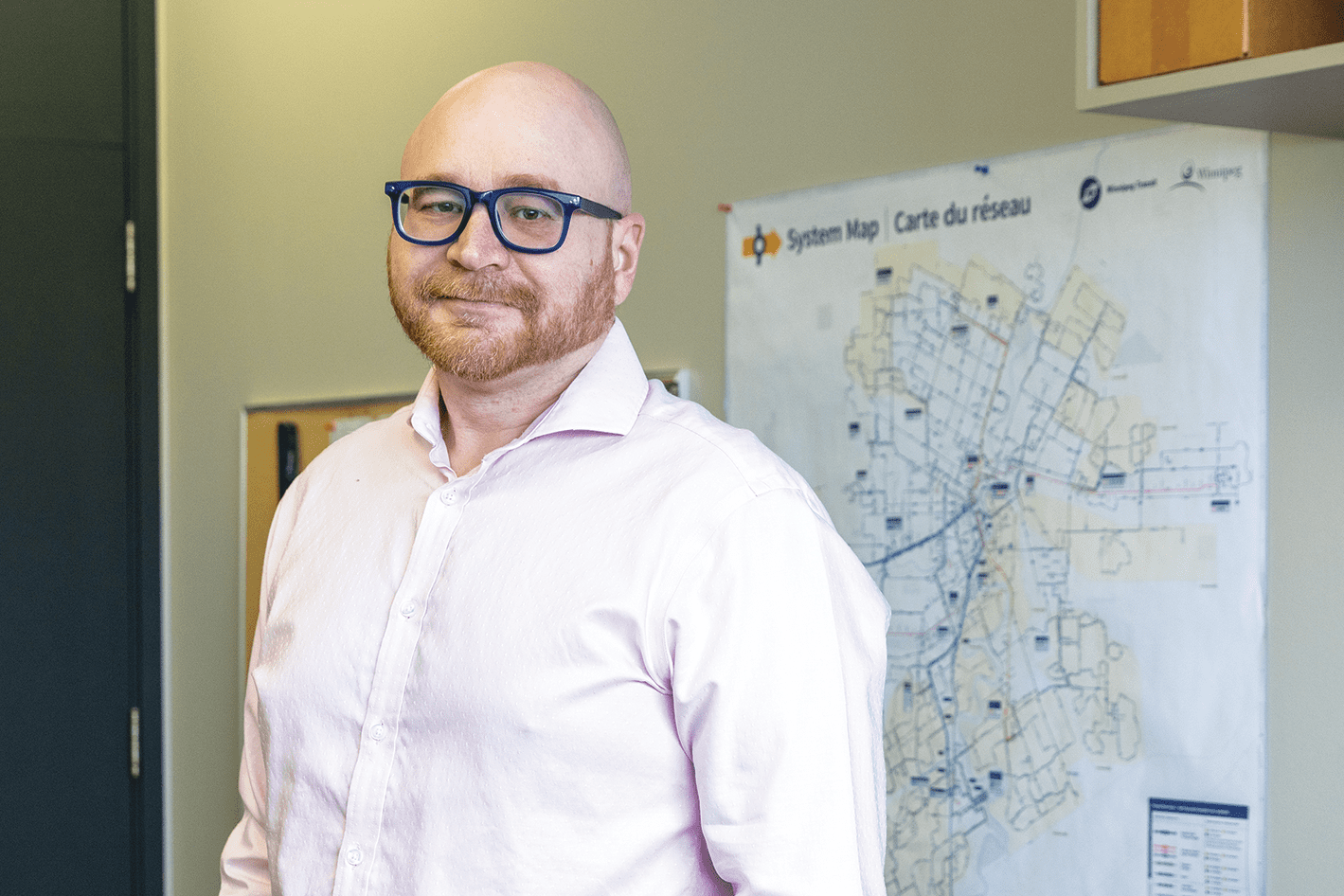 Bjorn Radstrom, gestionnaire du développement des services de la Régie des transports de Winnipeg.
