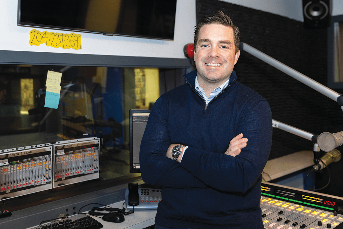 Denis-Michel Thibeault, directeur général d’Envol 91 FM.