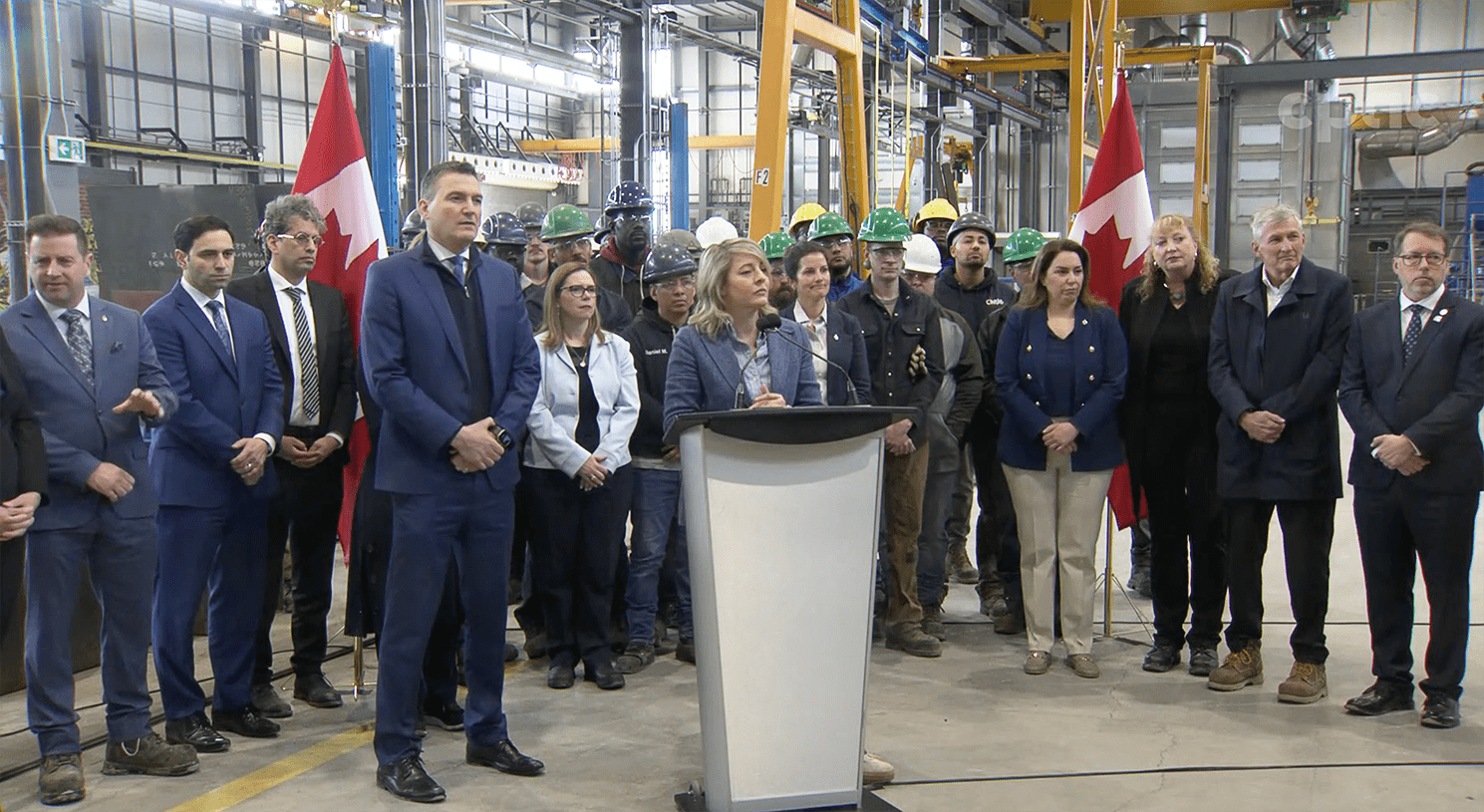 Des ministres fédéraux étaient en Ontario pour annoncer du financement destiné aux secteurs touchés par les droits de douane américains.