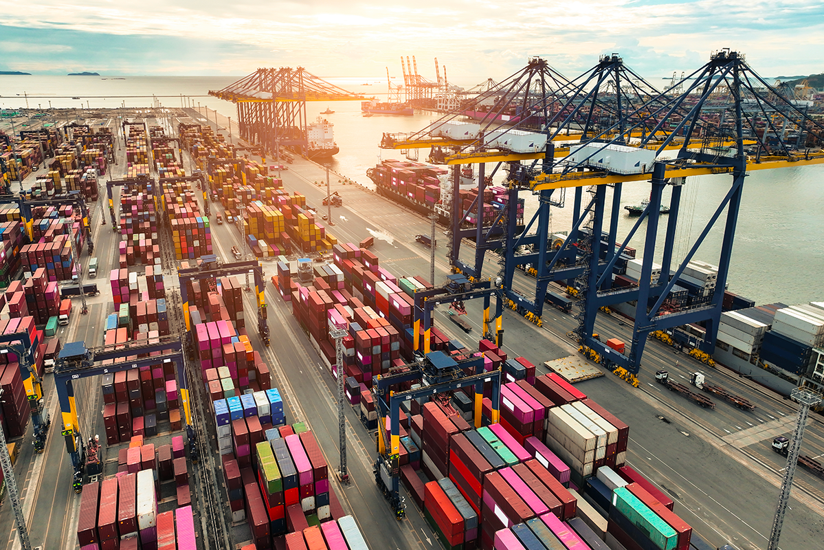 Les exportations de marchandises qui ont progressé de 1,6 %.