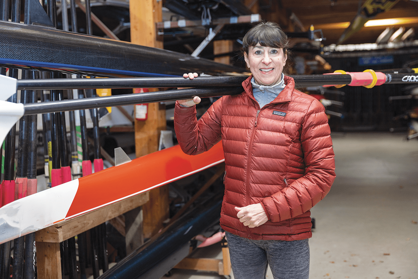 Sur la rivière Rouge, Sophie Éthier a trouvé un sport exigeant… et une véritable boufée d’air. Elle est membre du Winnipeg Rowing Club depuis 2019.