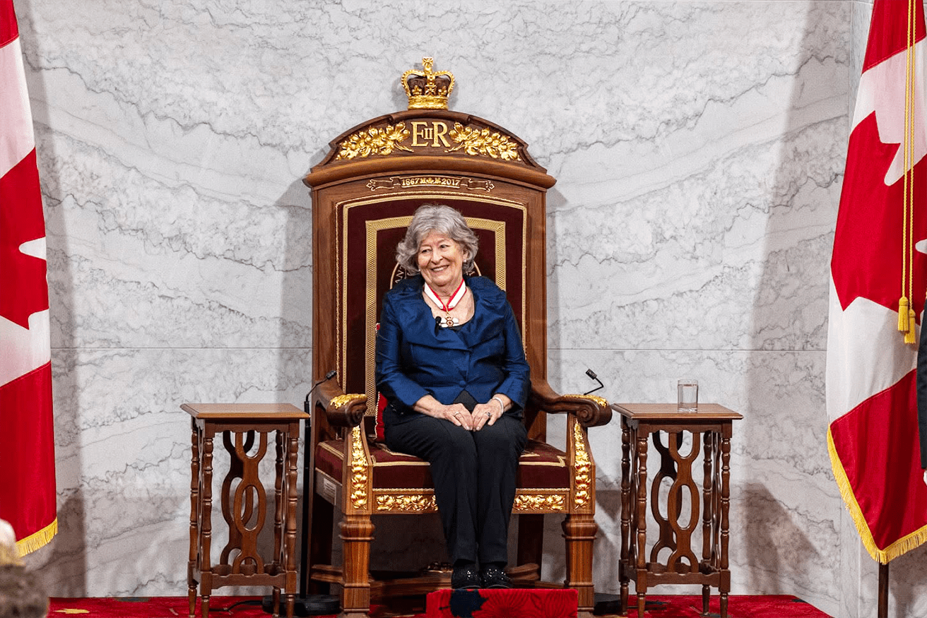 Louise Arbour lors de son installation en tant que 31e gouverneure générale du Canada.
