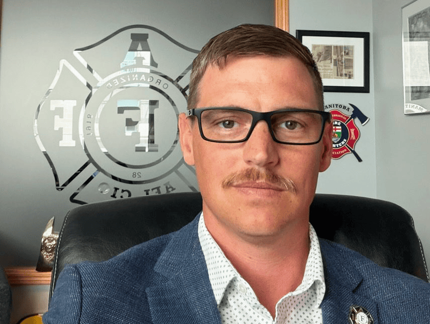 Nick Kasper, président de l’association United Fire Fighters of Winnipeg, section locale 867 de l’Association internationale des pompiers.