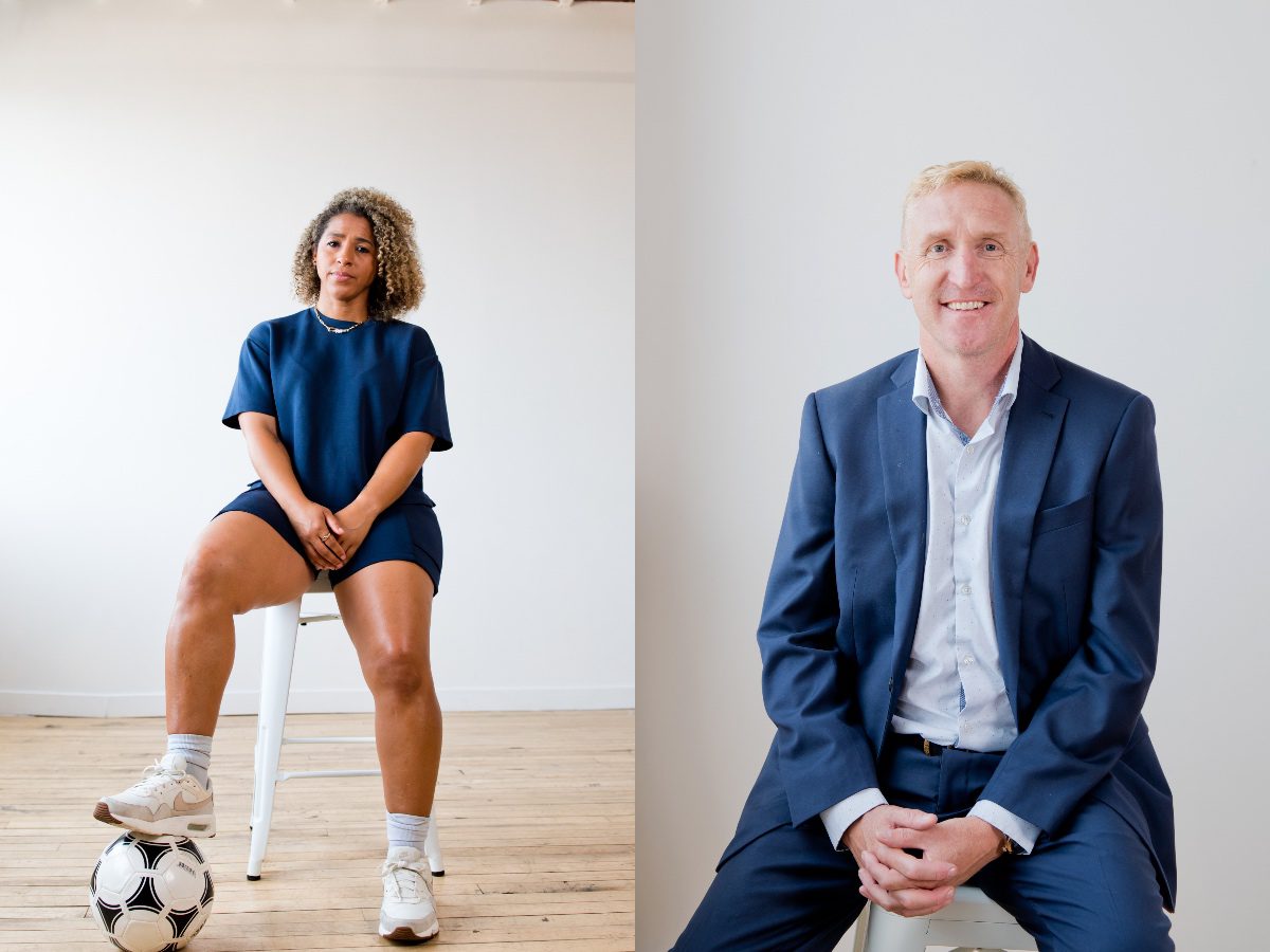Desiree Scott, à gauche, et Rob Gale, à droite, sont les deux fondateurs de la nouvelle équipe féminine de soccer de Winnipeg. (Photos: Gracieuseté)