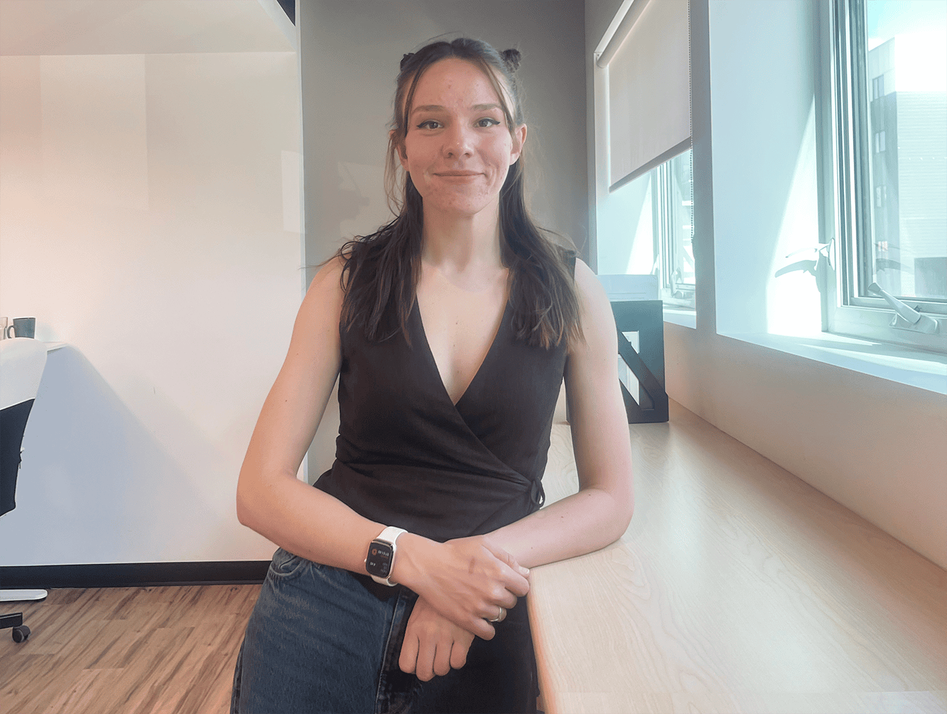 Alina Salatun est une participante aux ren- contres du Winnipeg Language Exchange Club. 