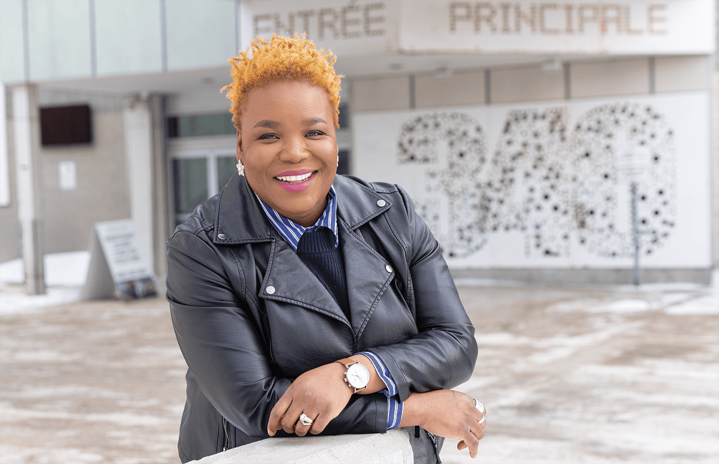 Patricia Bitu Tshikudi, directrice générale du Centre culturel franco-manitobain, se réjouit des rénovations prévues pour la salle Antoine-Gaborieau.