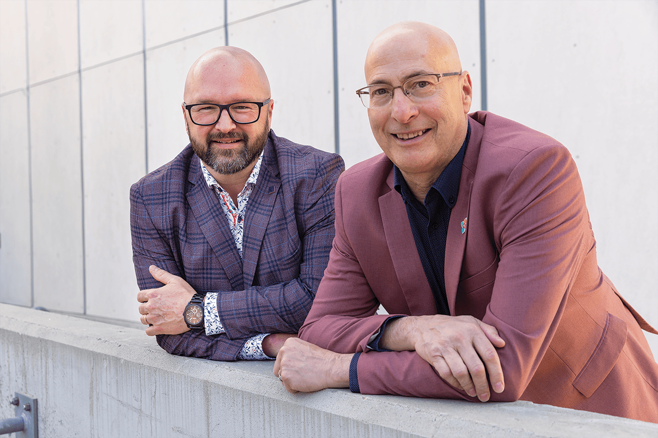 Daniel Preteau et Alain Laberge.