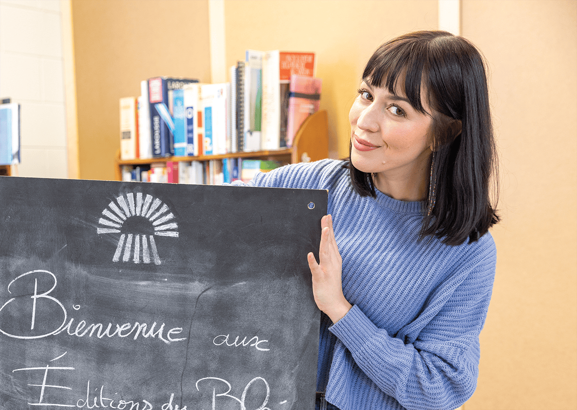 Katrine Deniset, la directrice intérimaire des Éditions du blé. 
