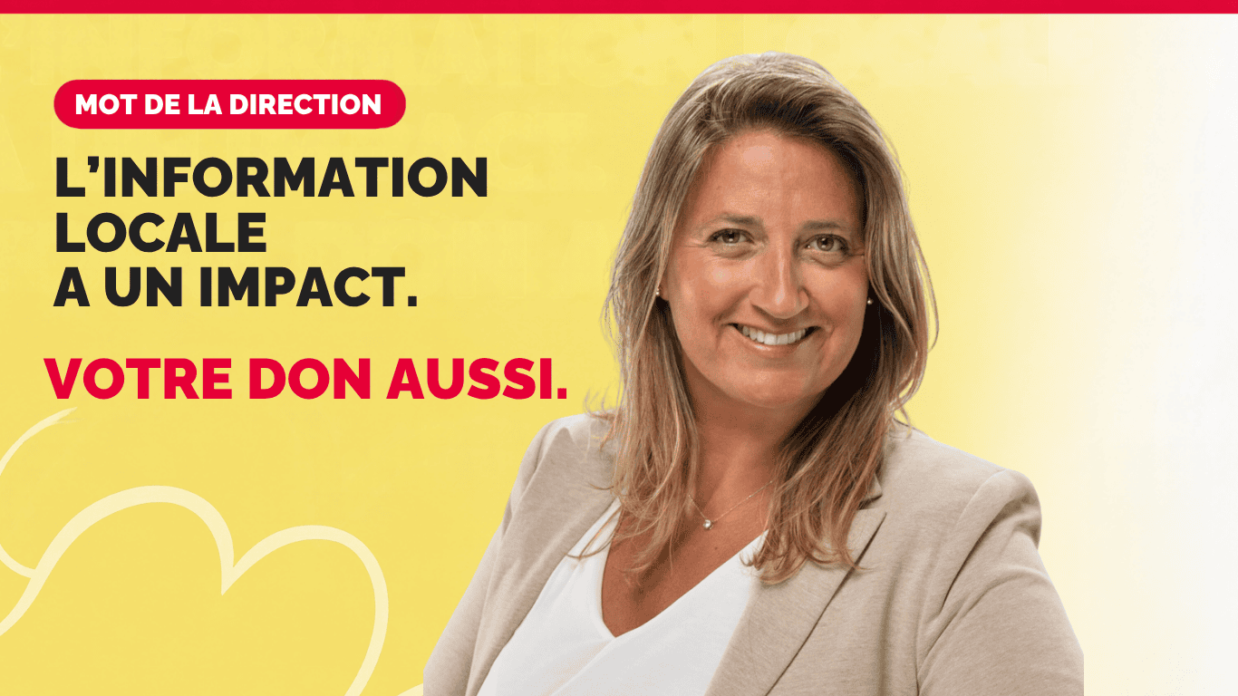 Sophie Gaulin, directrice et rédactrice en chef de La Liberté, présente la campagne de dons pour soutenir l’information locale au Manitoba.