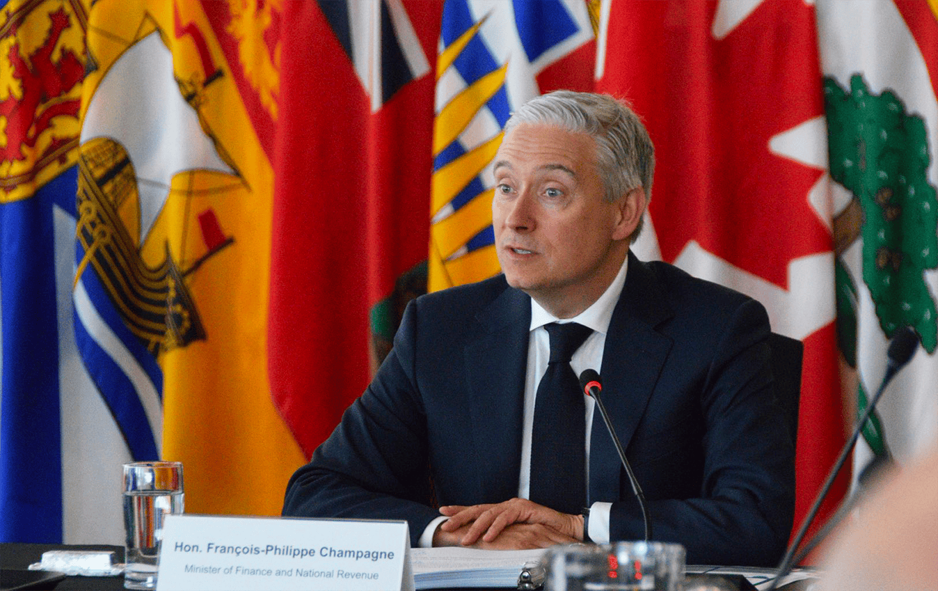 François-Philippe Champagne, ministre des Finances et du Revenu national.
