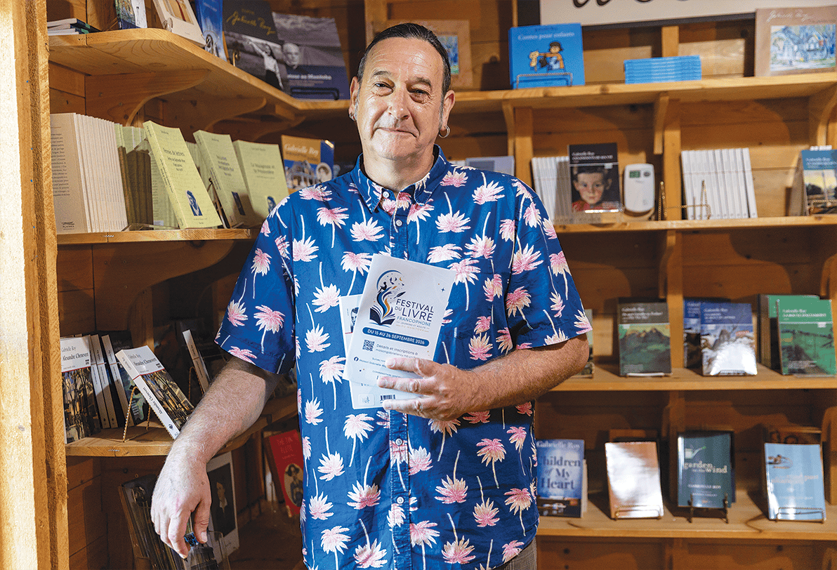 Sébastien Gaillard, qui dirige le Festival du livre francophone du Manitoba cette année.