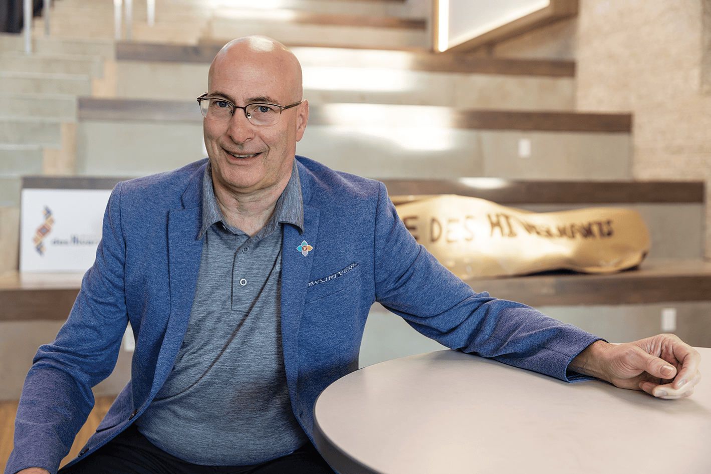 Alain Laberge, directeur général sortant de la DSFM, à l’école Passage des Hivernants. Cette école est l’une des trois de la division à bénéficier d’un financement pour la rénovation de ses terrains de jeux.